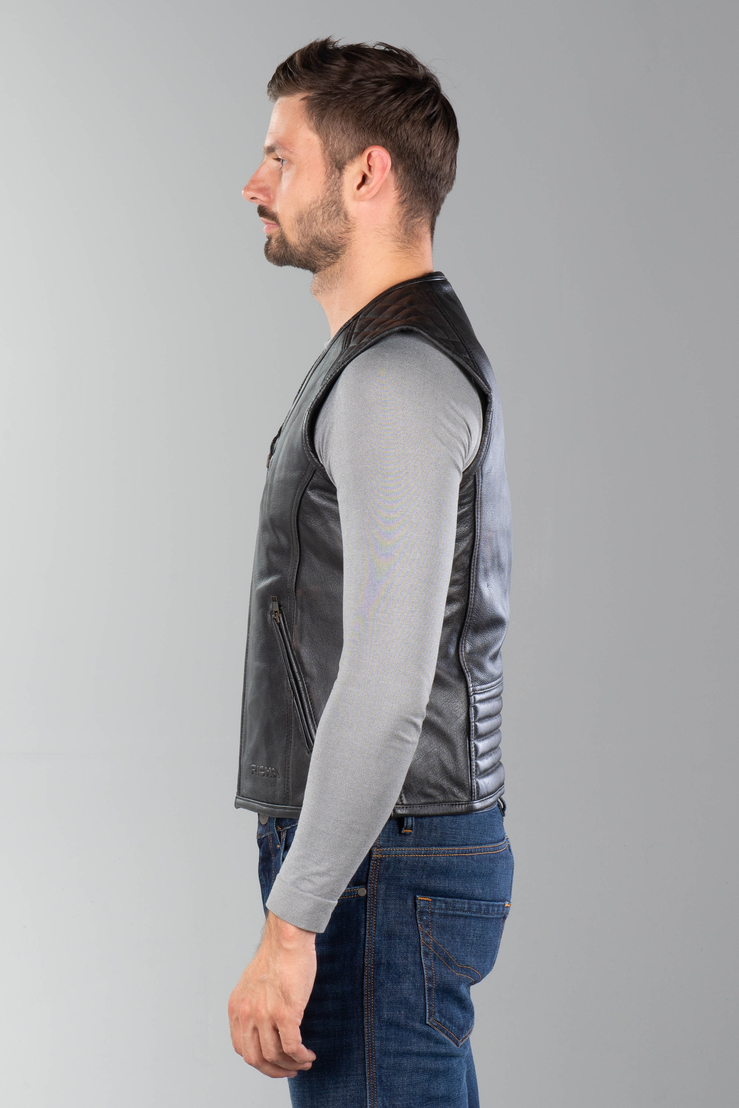 Richa Gilet Colt Vintage Leather Vest | 24MX