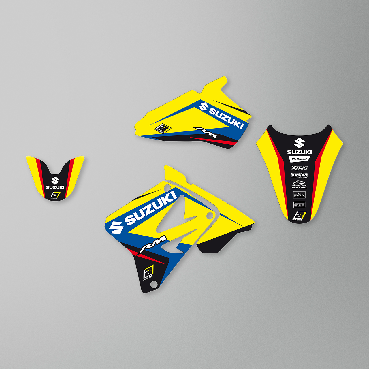 Blackbird Dream 4 Decal Kit Yellow-Blue-Black