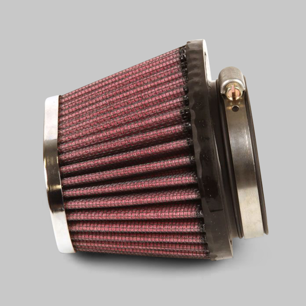 K&N Universal OFS Air Filter Oval Conical Chrome
