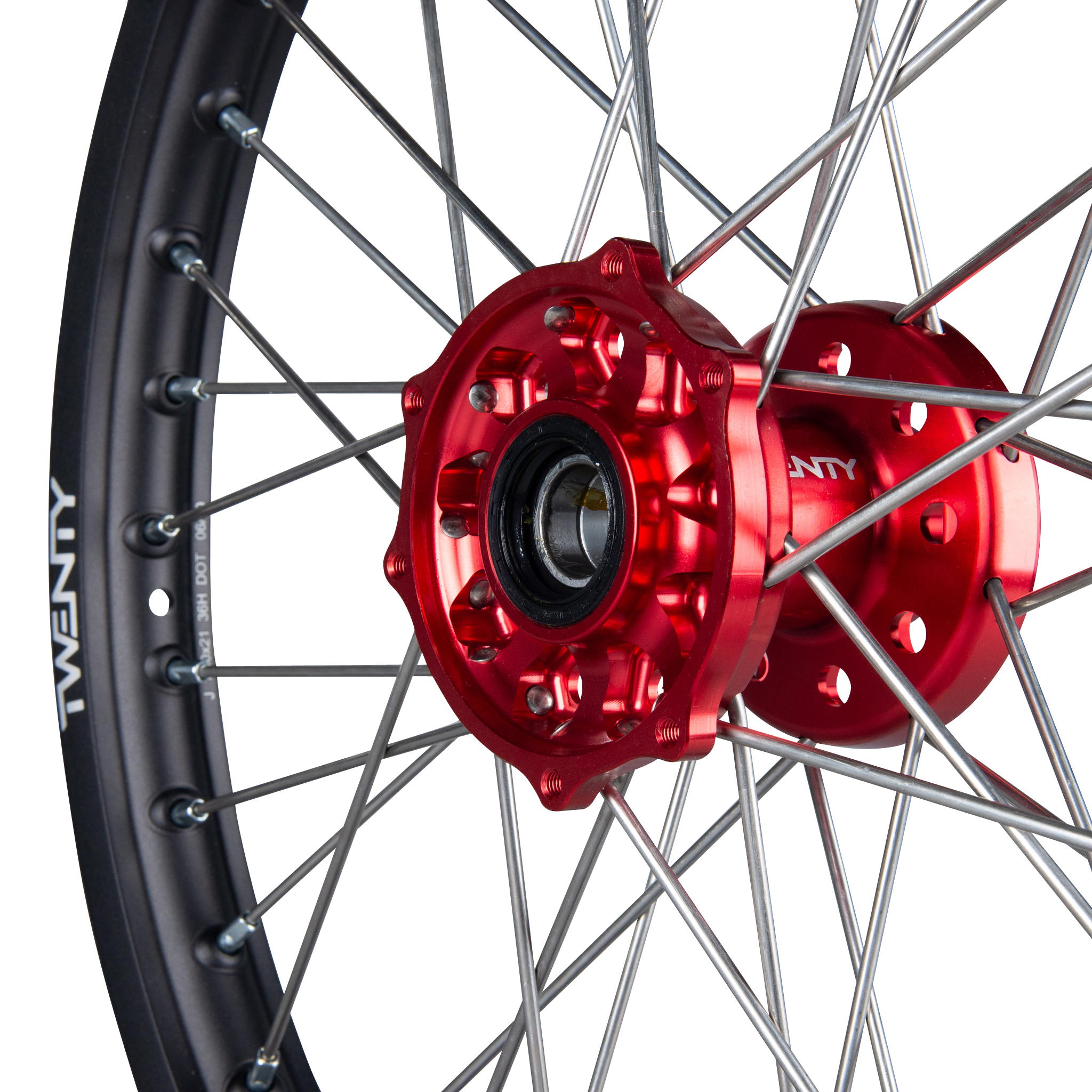 Twenty MX Front Wheel Black-Red 21"