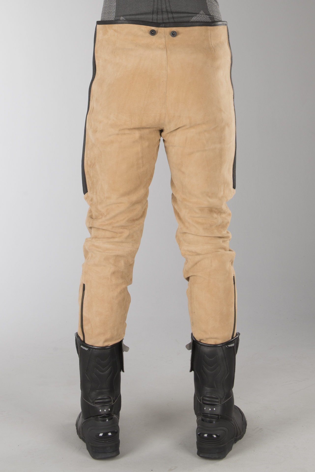 MC Skinnbukse Ride&Sons Diamond Suede Brun MC Skinnbukse Ride&Sons Diamond Suede Brun