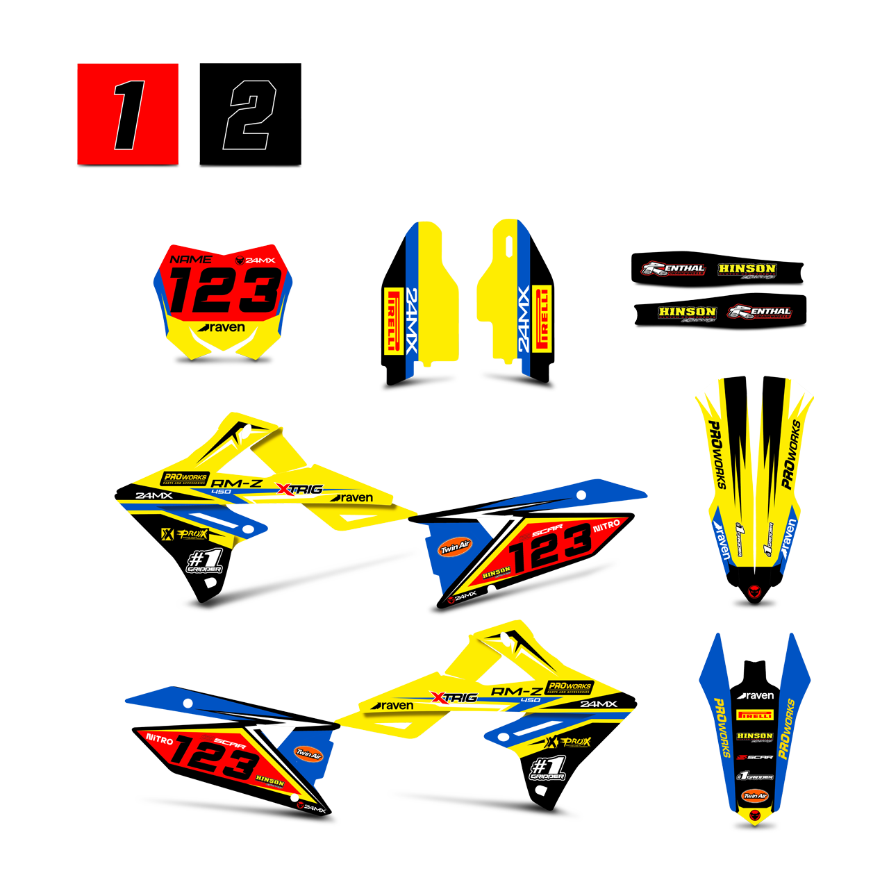 24MX Suzuki Sazune Decal Kit