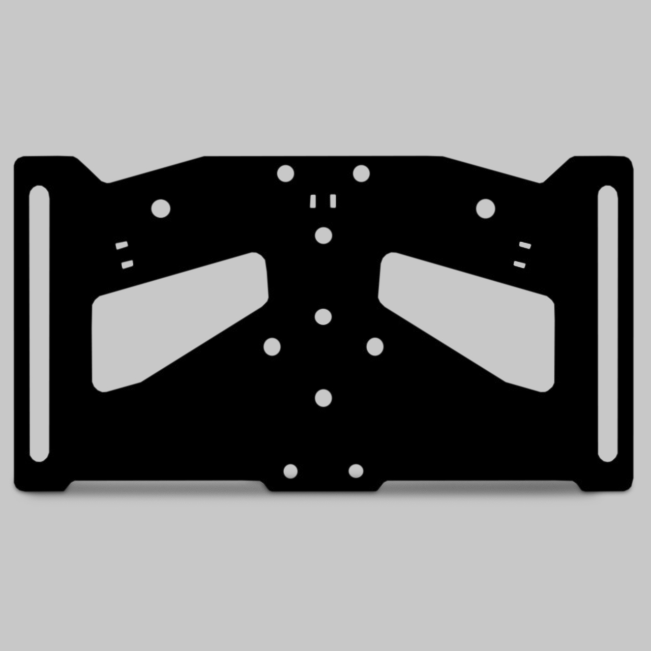 Valter Moto King License Plate Support Black