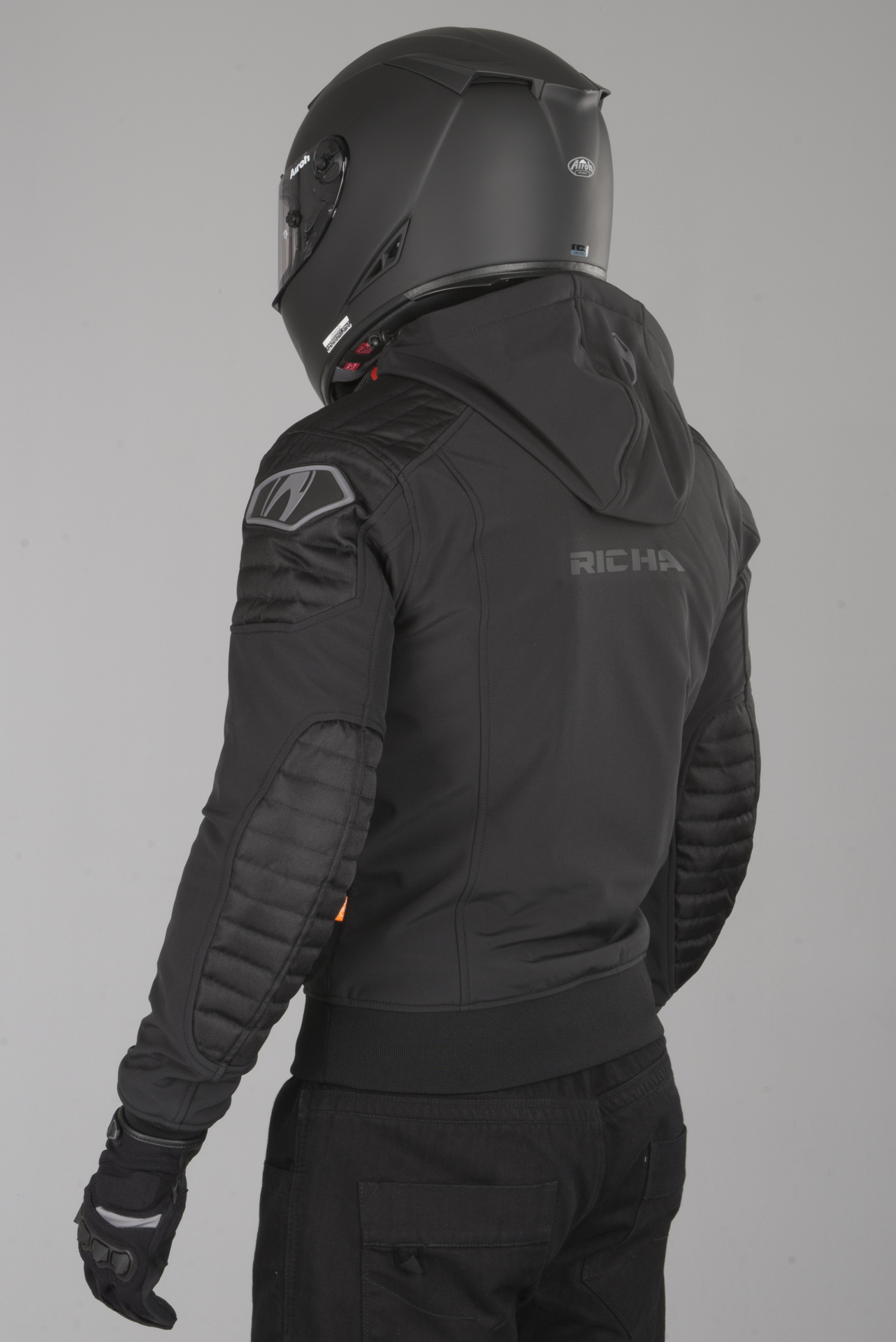 Richa Atomic Waterproof Textile Casual Look D30 Motorcycle Jacket Black S