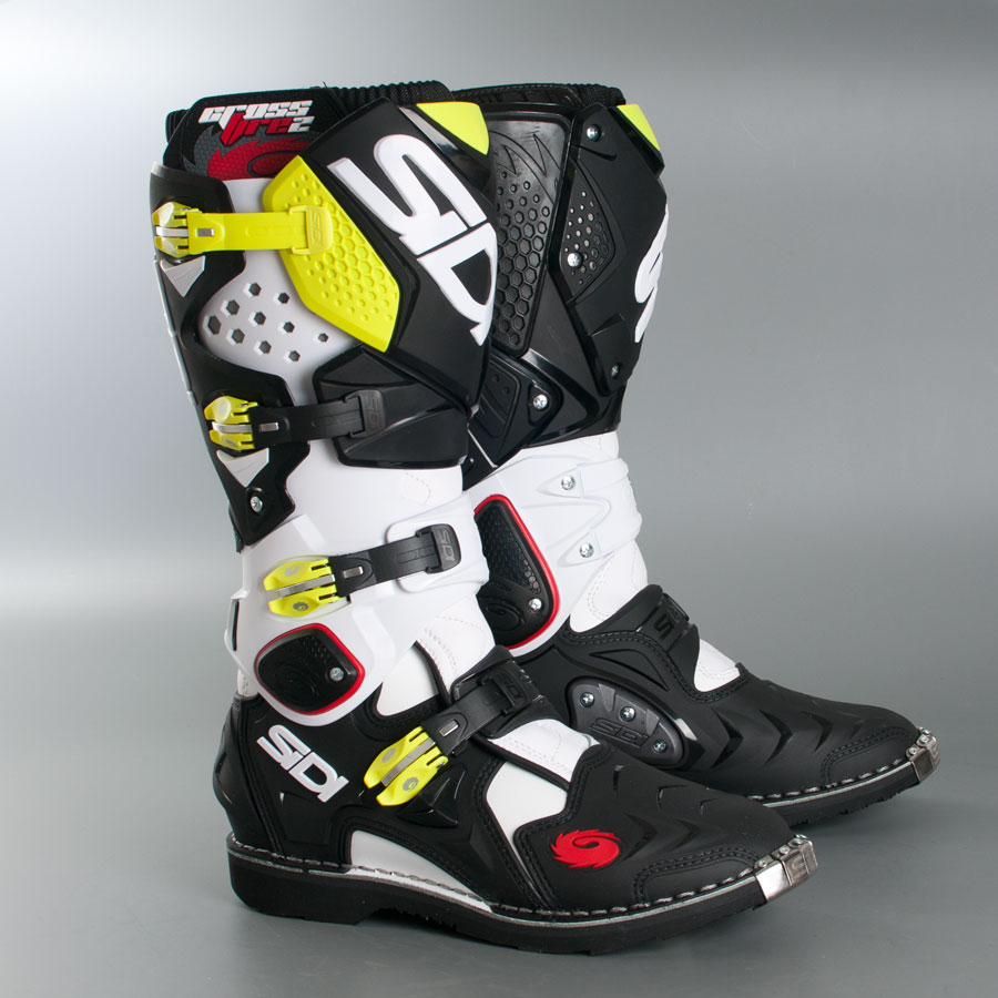 Crosstövlar Sidi Crossfire 2 Vit Svart Gul Nu 11% rabatt SIDI CROSSFIRE 2 STÖVEL SVARTVIT Absolut MX