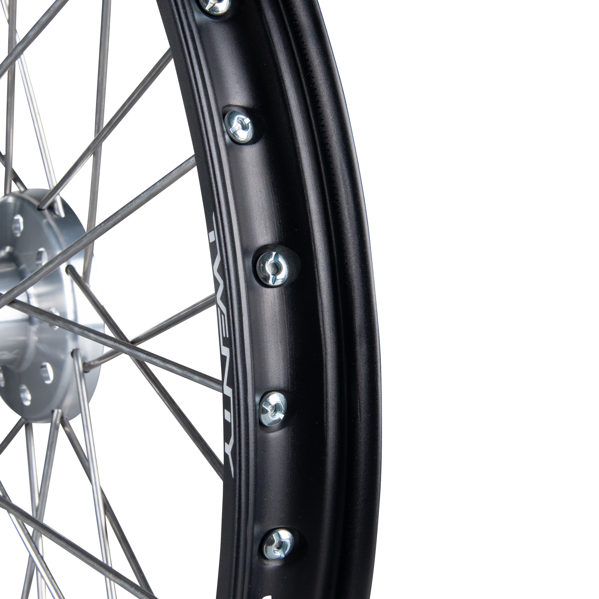 Twenty MX Front Wheel Black-Silver 21"