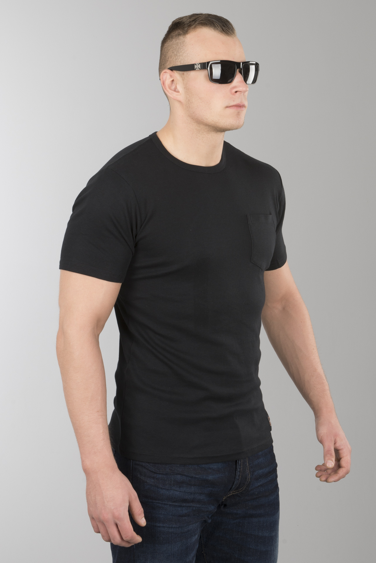 Camiseta West Coast Choppers Jesse James Workwear Bolsillo