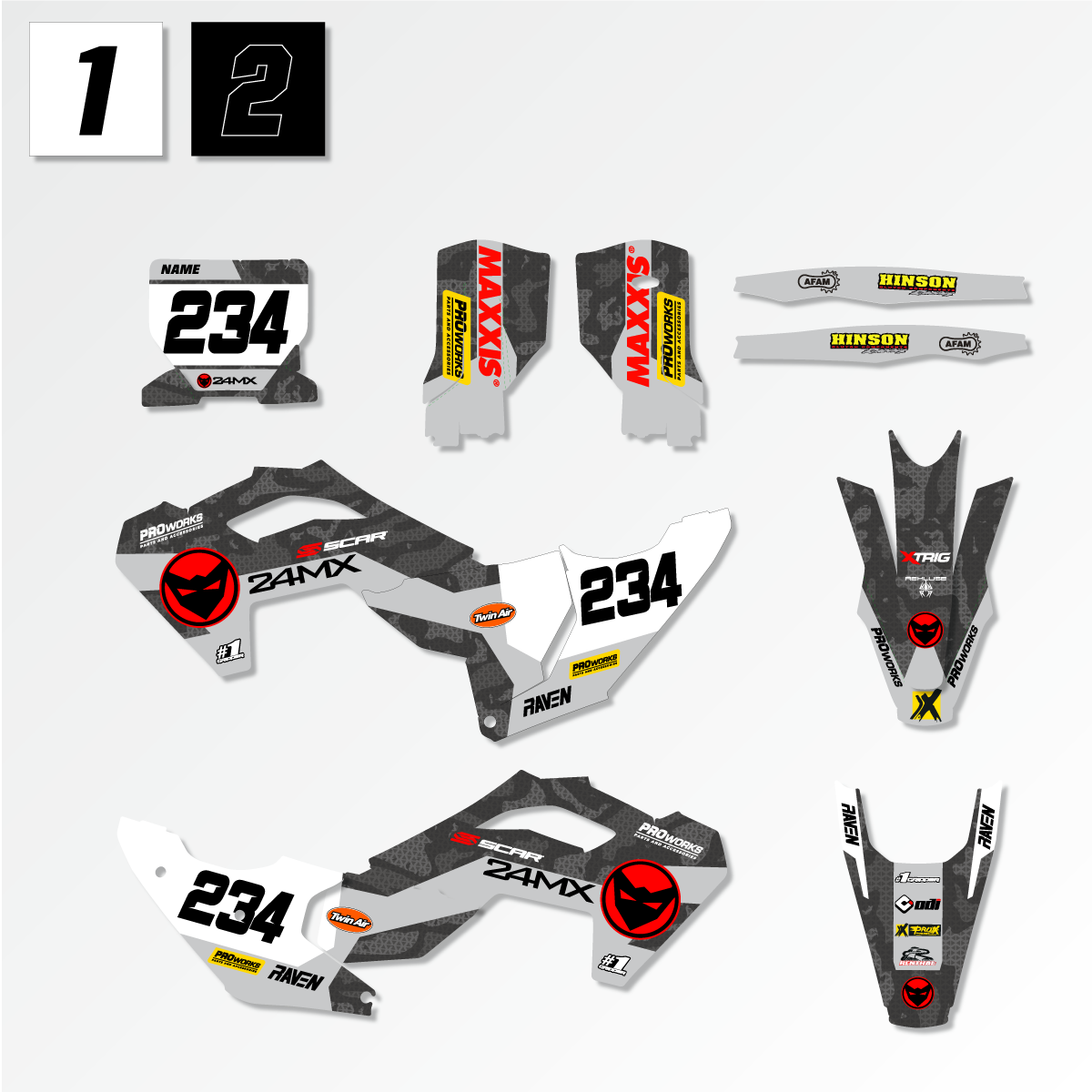 Stickerset Husqvarna GrCam