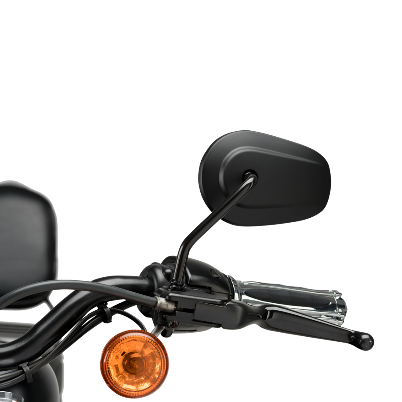 CustomAcces Street H-D Rear View Mirrors Black