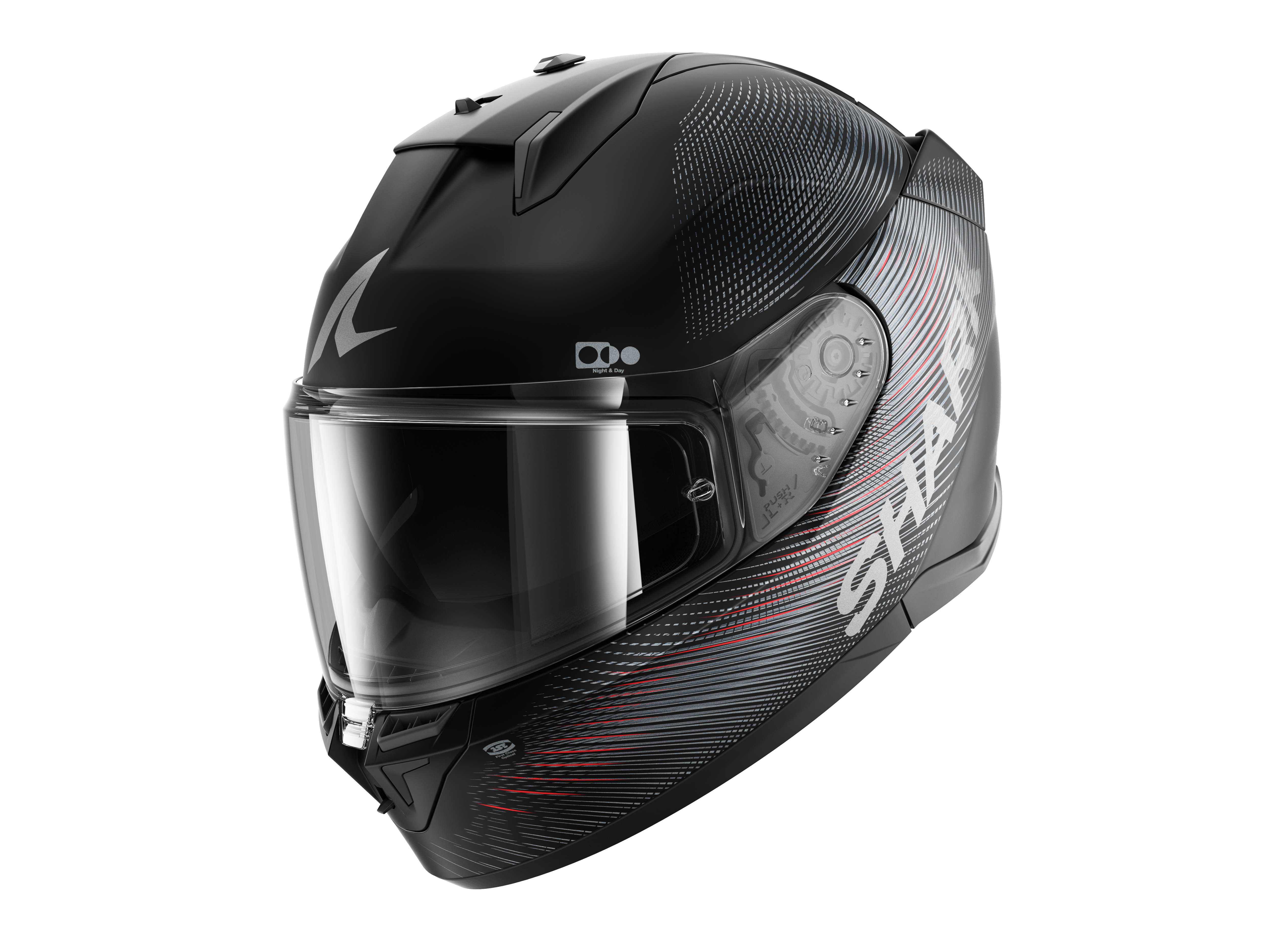 Kask Integralny Shark D-Skwal 3 Sp Lyne Czarny/Antracyt/Czerwonys-image