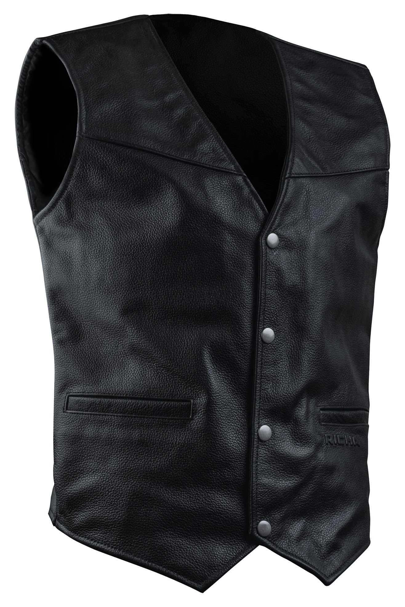 Vest zonder franjes Richa Gilet Leer