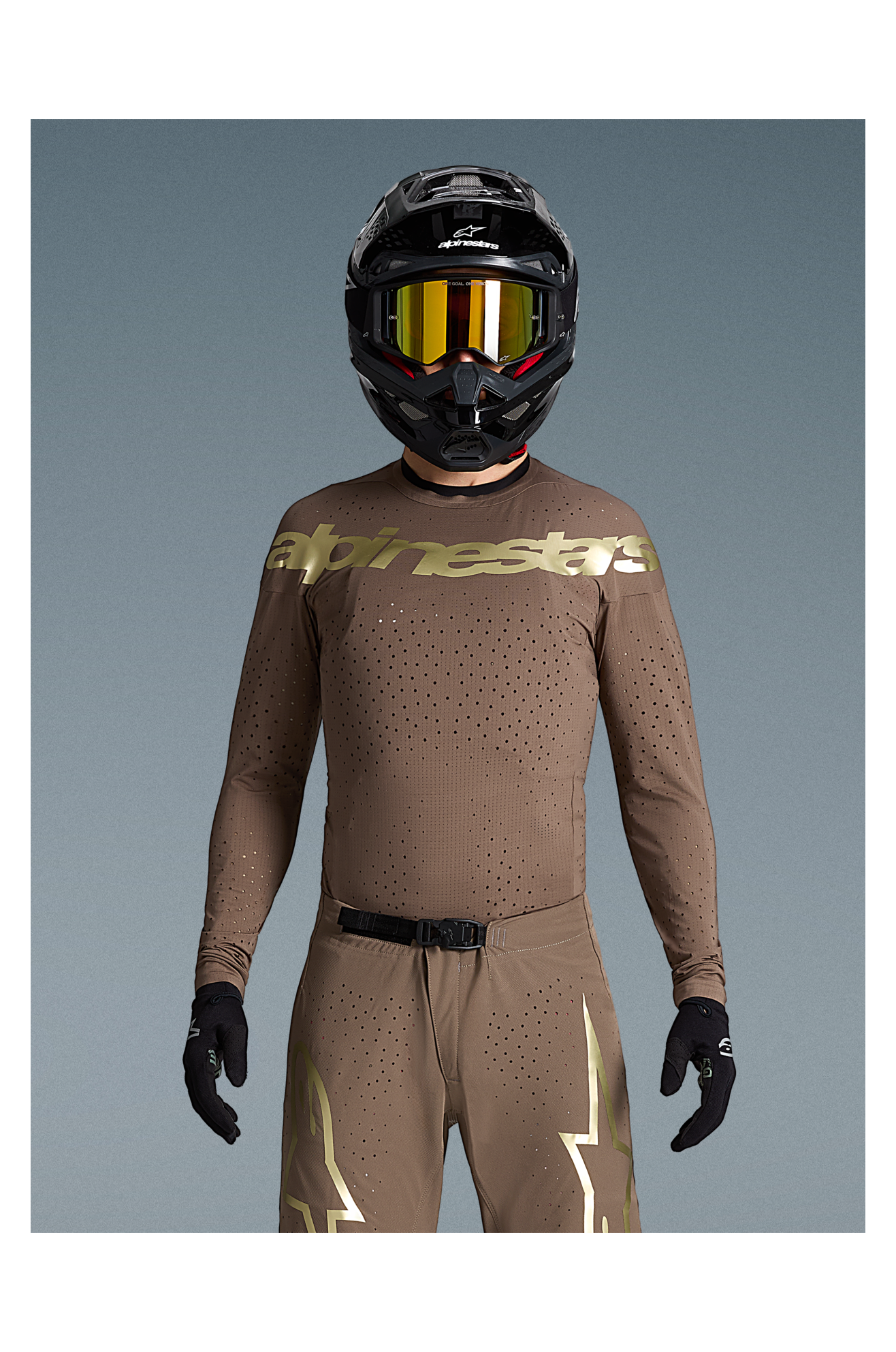 Alpinestars Limited Edition Supertech Air Gold MX Jersey