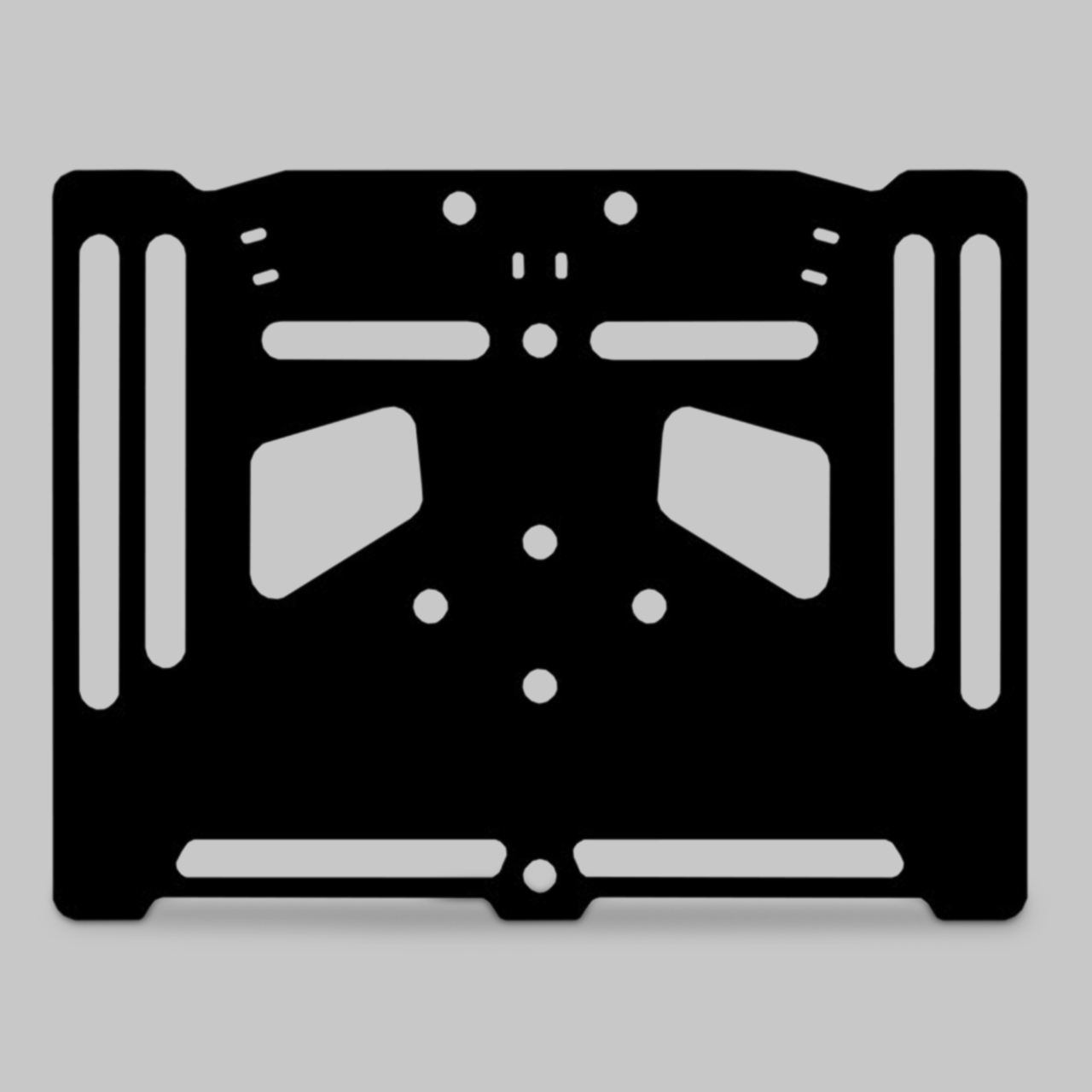 Soporte Matrícula Valter Moto King Negro
