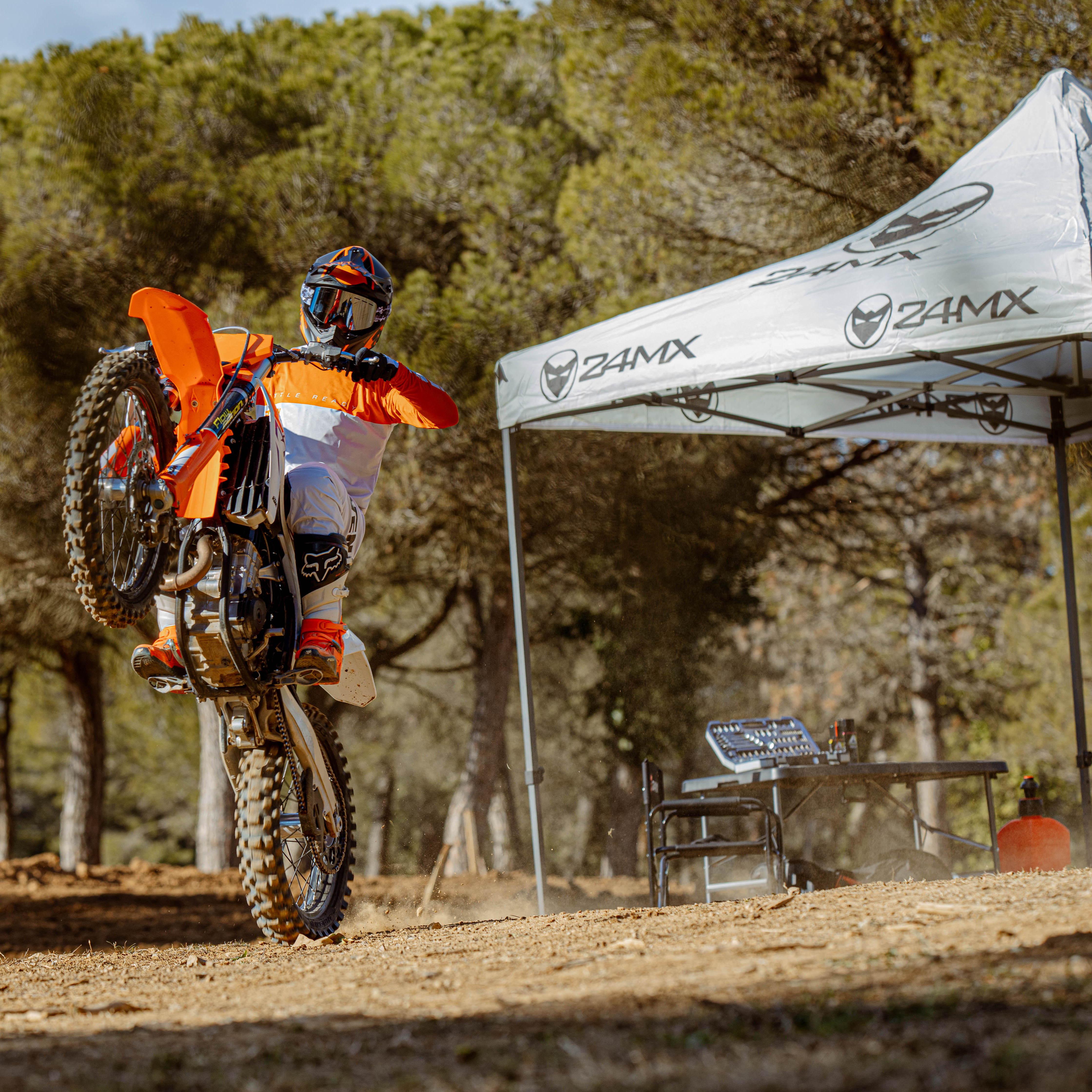 Easy-Up Racetent met Wanden 24MX Grijs