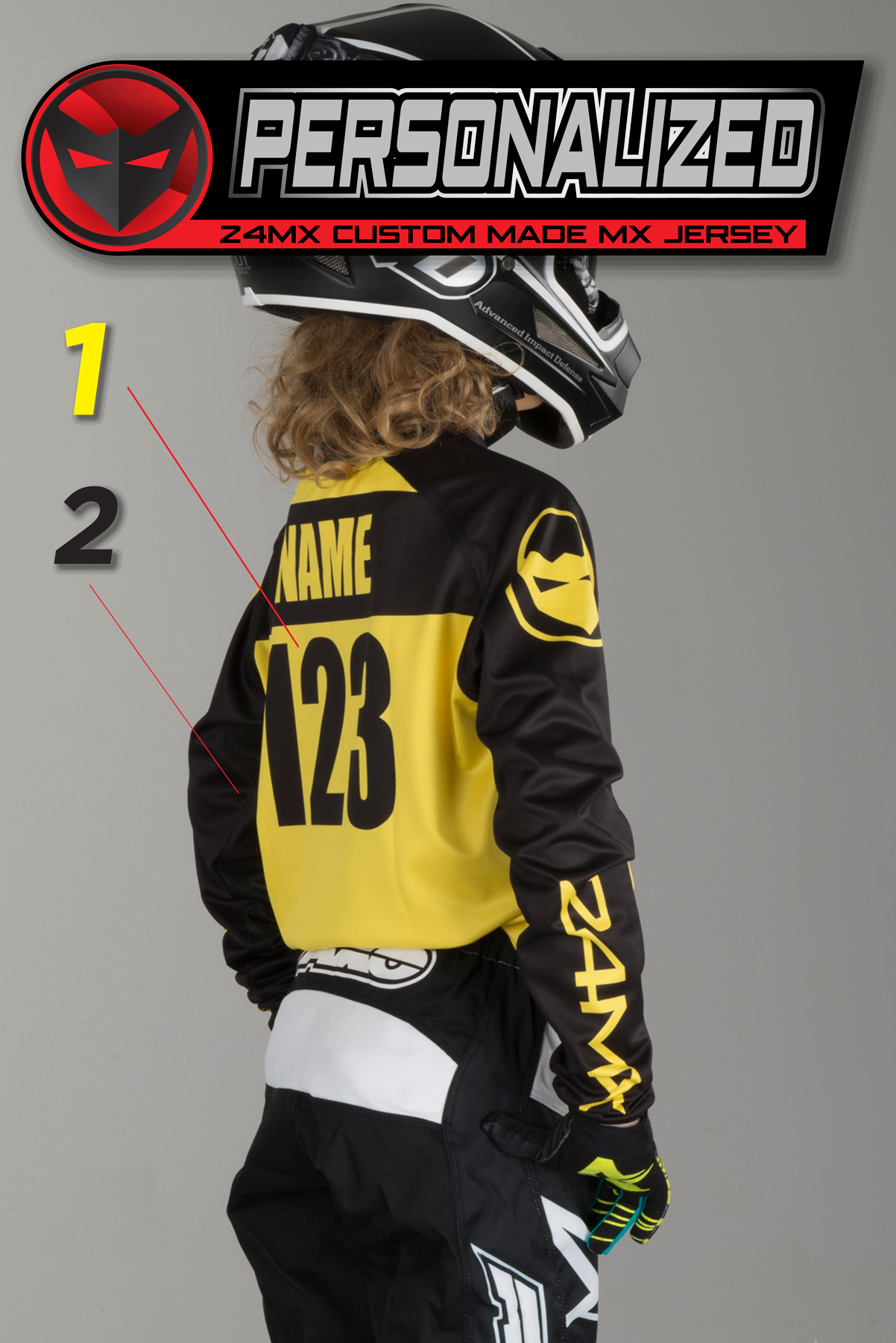 24MX  Personalised Youth PURE Jersey