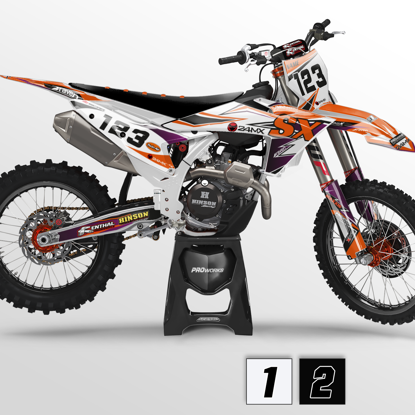Stickerset 24MX KTM Crusher
