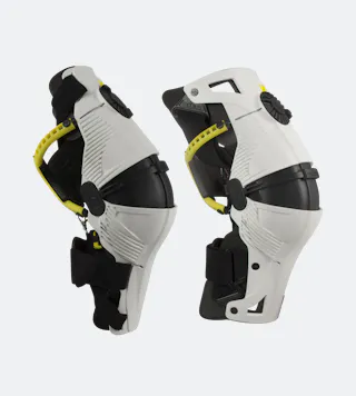 Joelheiras Articuladas Mobius X8 Branco-Amarelo