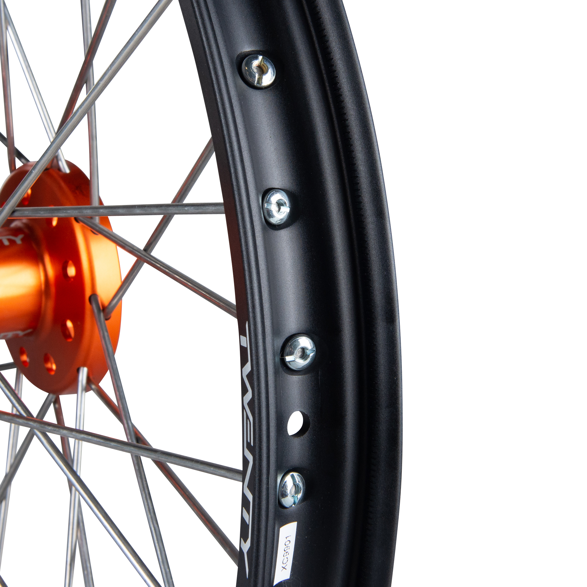 Rueda Delantera de Cross Twenty Negro-Naranja 21"