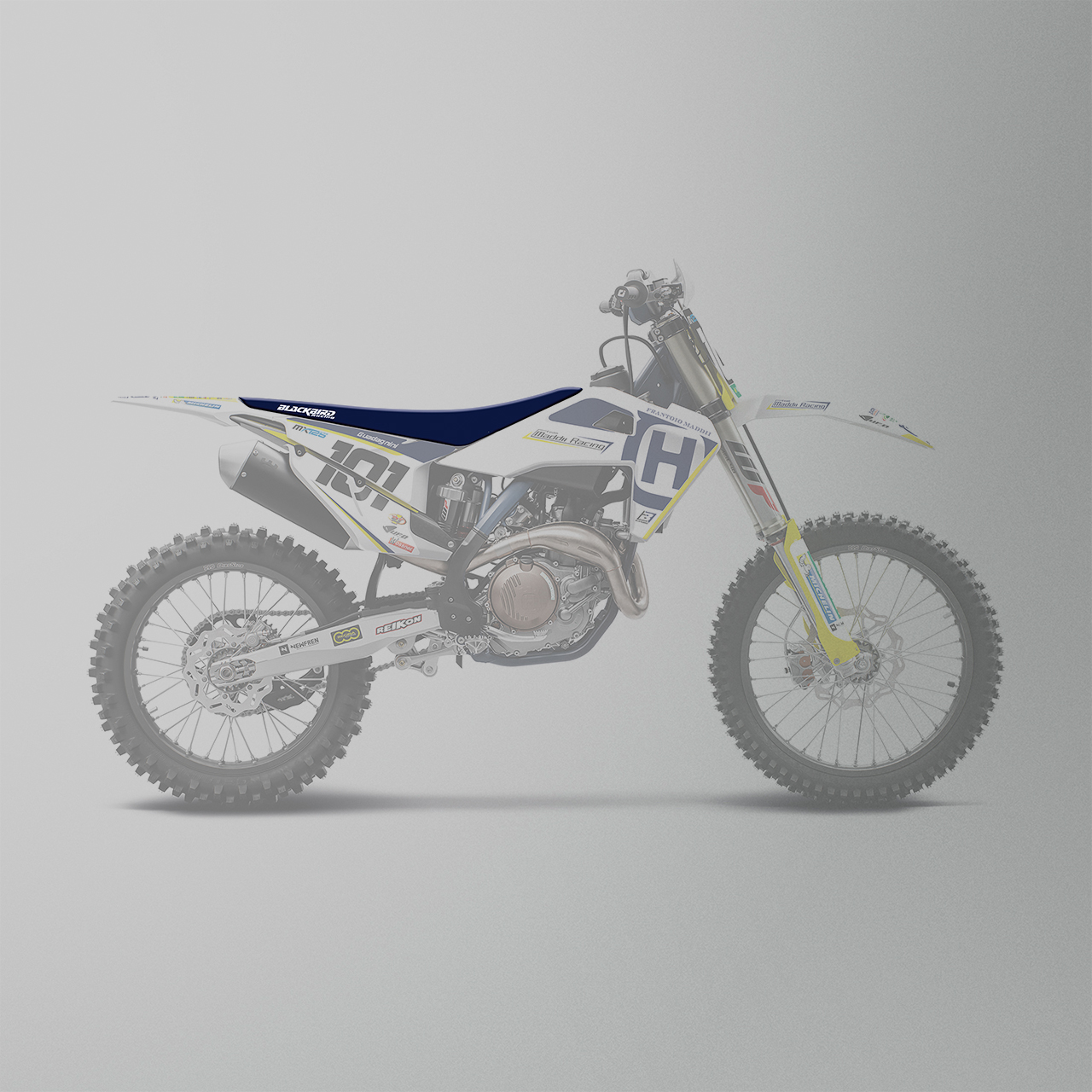 Blackbird Replica Maddii Racing 2018 Seat Cover Blue-Yellow