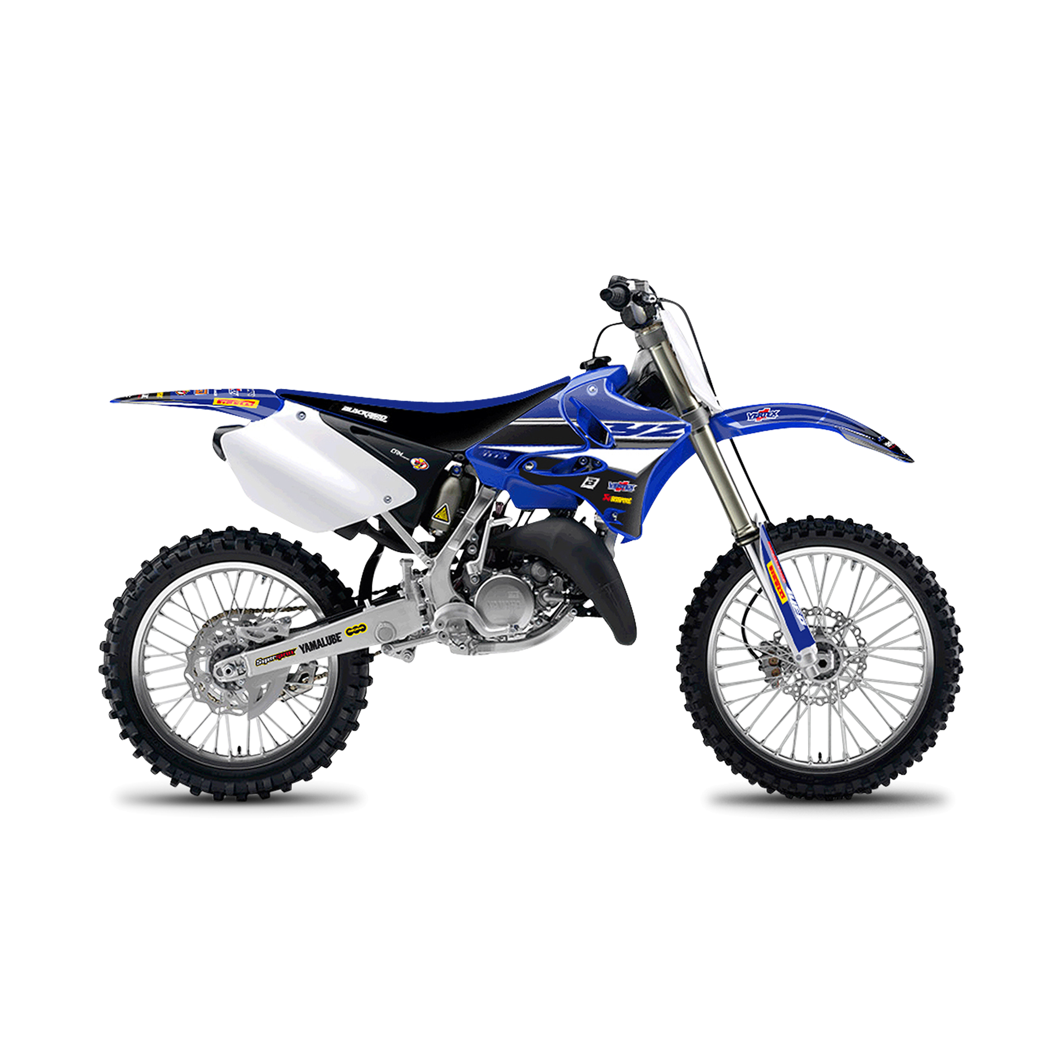 Kit Completo de Adhesivos + Funda de Asiento Blackbird Replica Factory Racing 2018 Azul-Negro-Blanco