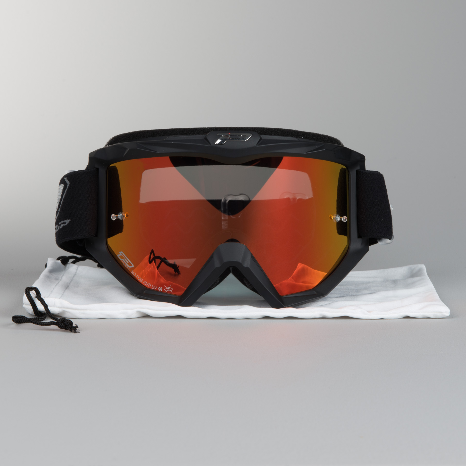 Lunettes ProGrip 3204 Cross Noir Mat/Silver Miroir