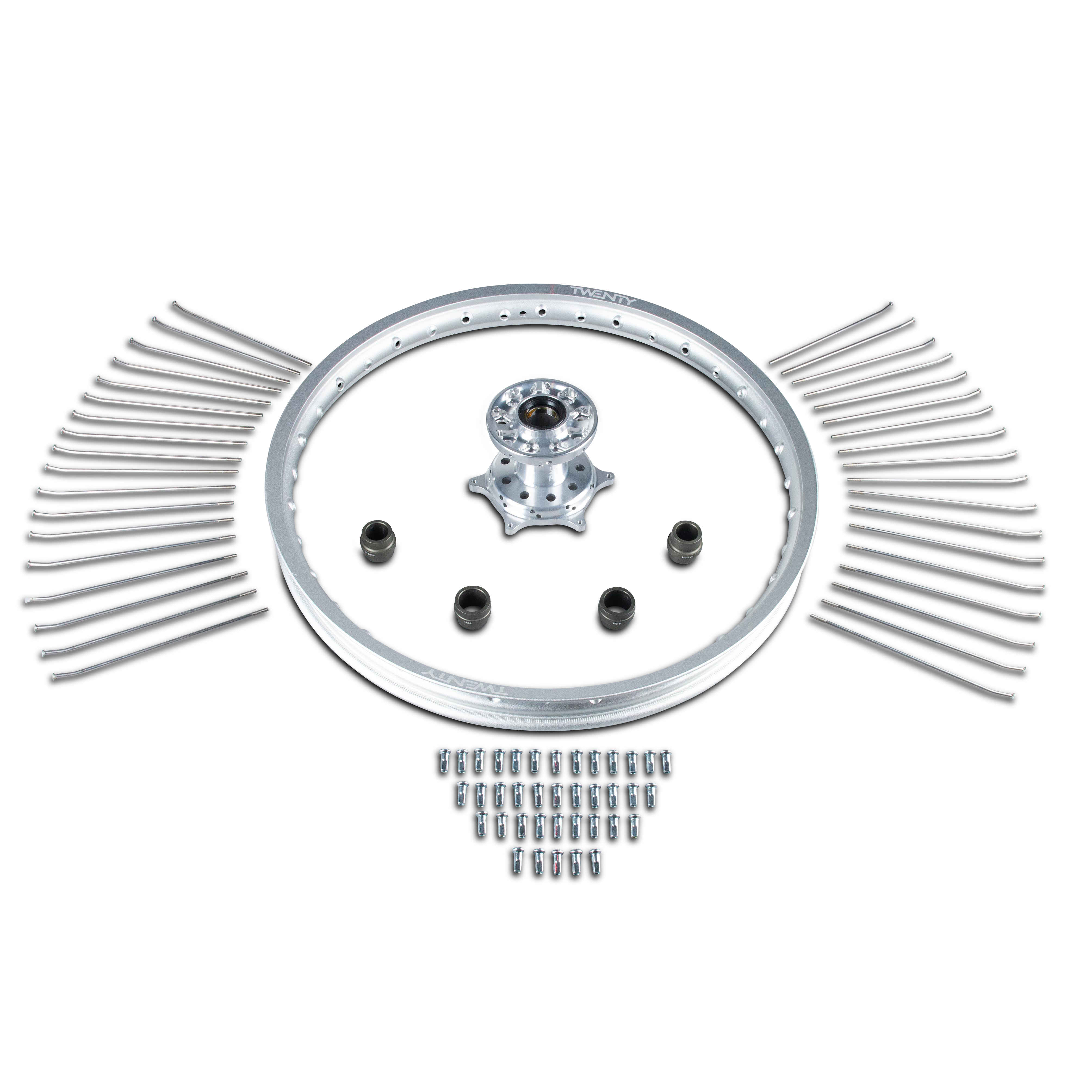Twenty MX Front Wheel Silver-Silver 21"