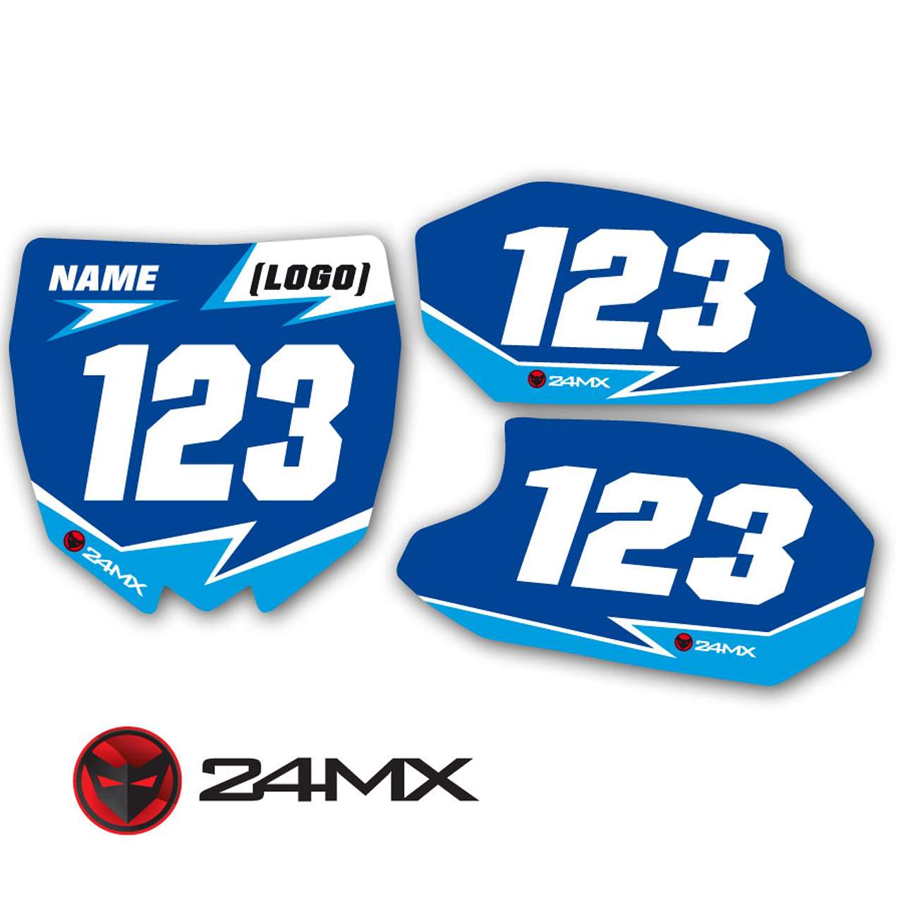 Race Number Plate Decals