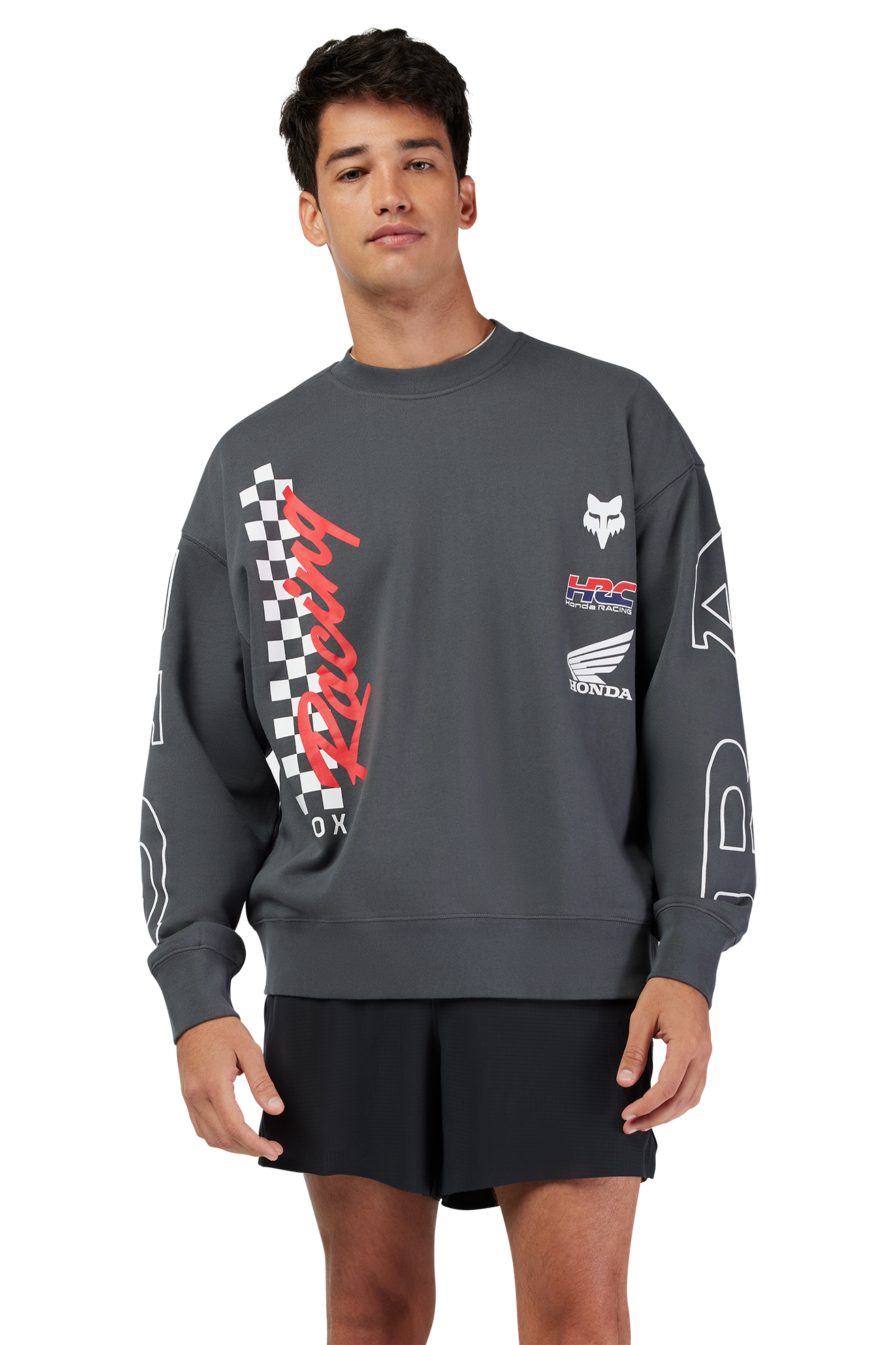 Oversized Sweatshirt FOX Honda Pullover Crew