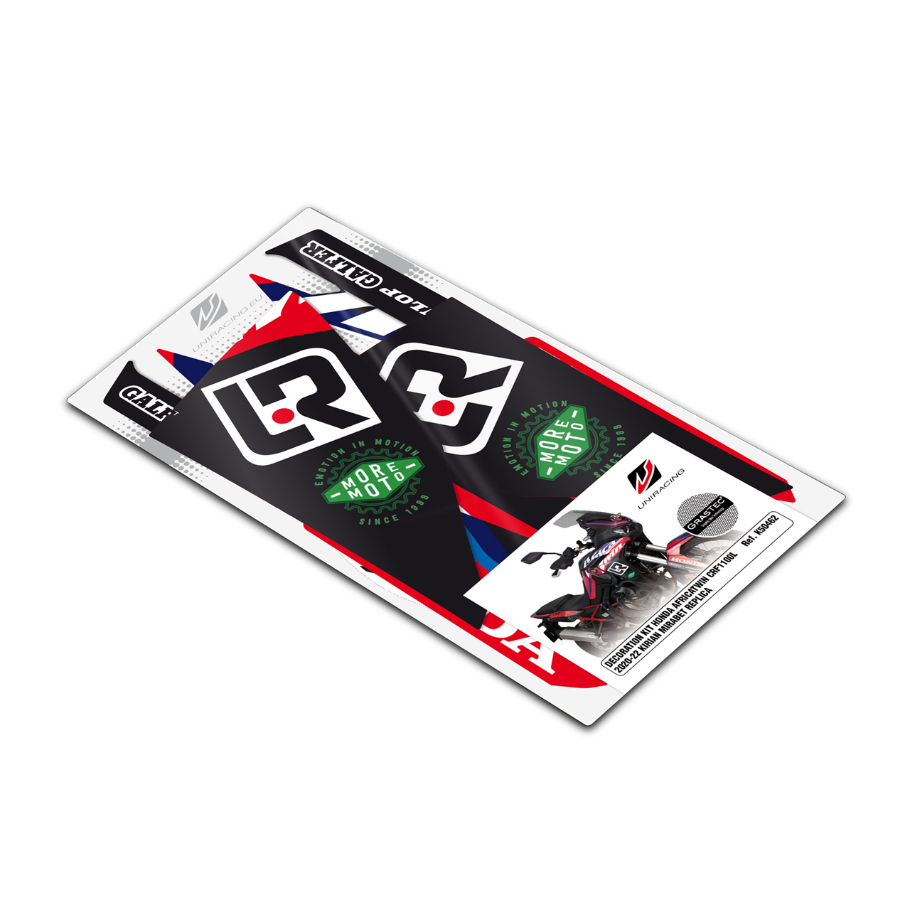 Uniracing Africa Twin Kirian Replica Kit 2020-2022 Black Kirian Replica