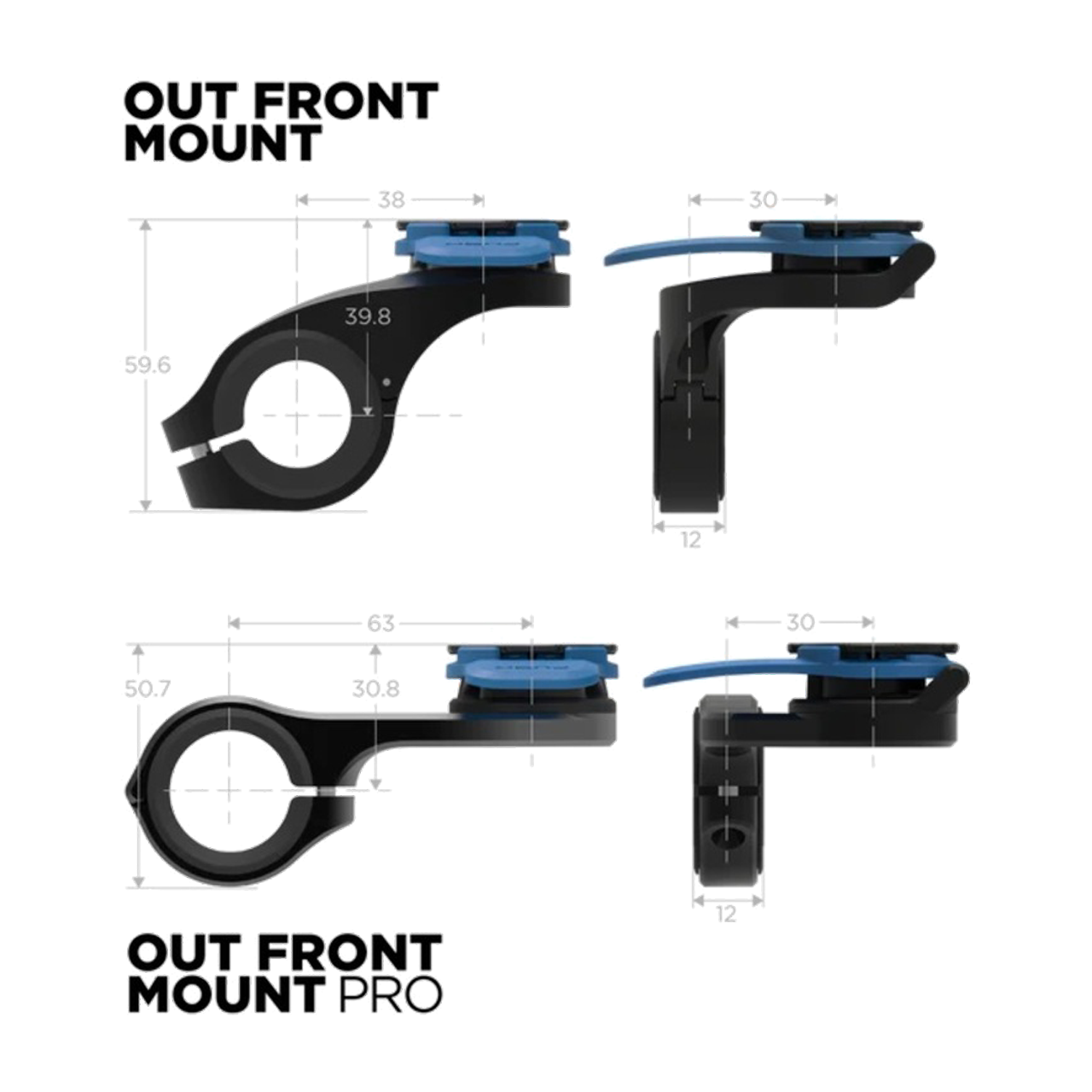 Quad Lock Out Front Mount Pro - Lowest Price Guarantee | XLMOTO