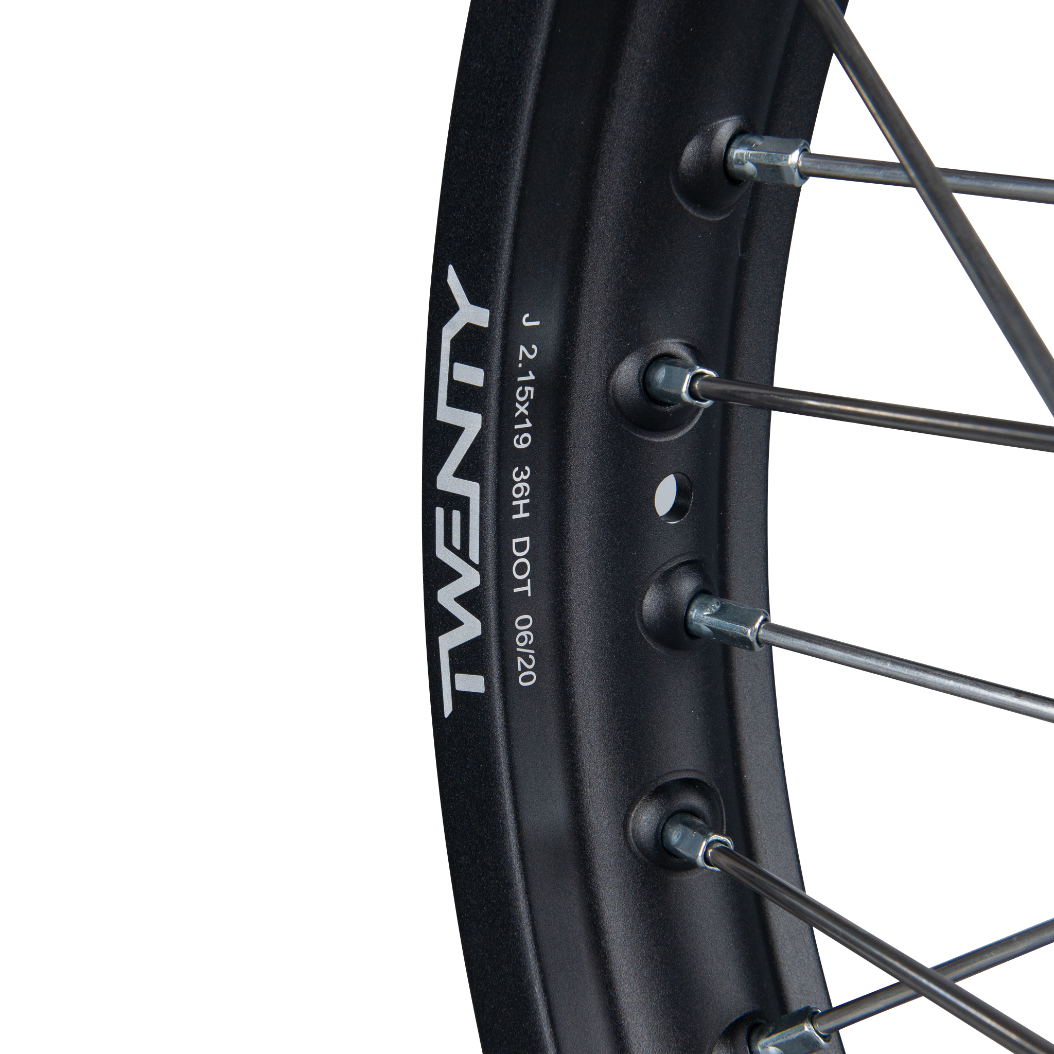 Rueda Trasera de Cross Twenty Negro-Plateado 19"