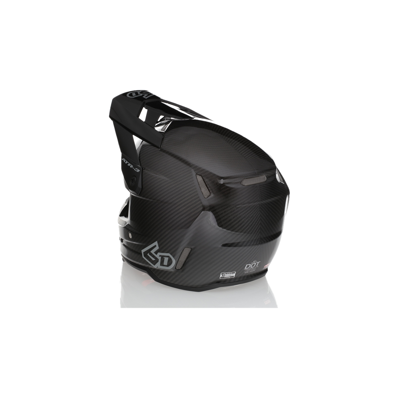 Casco MX 6D ATR-3 Solid FIM