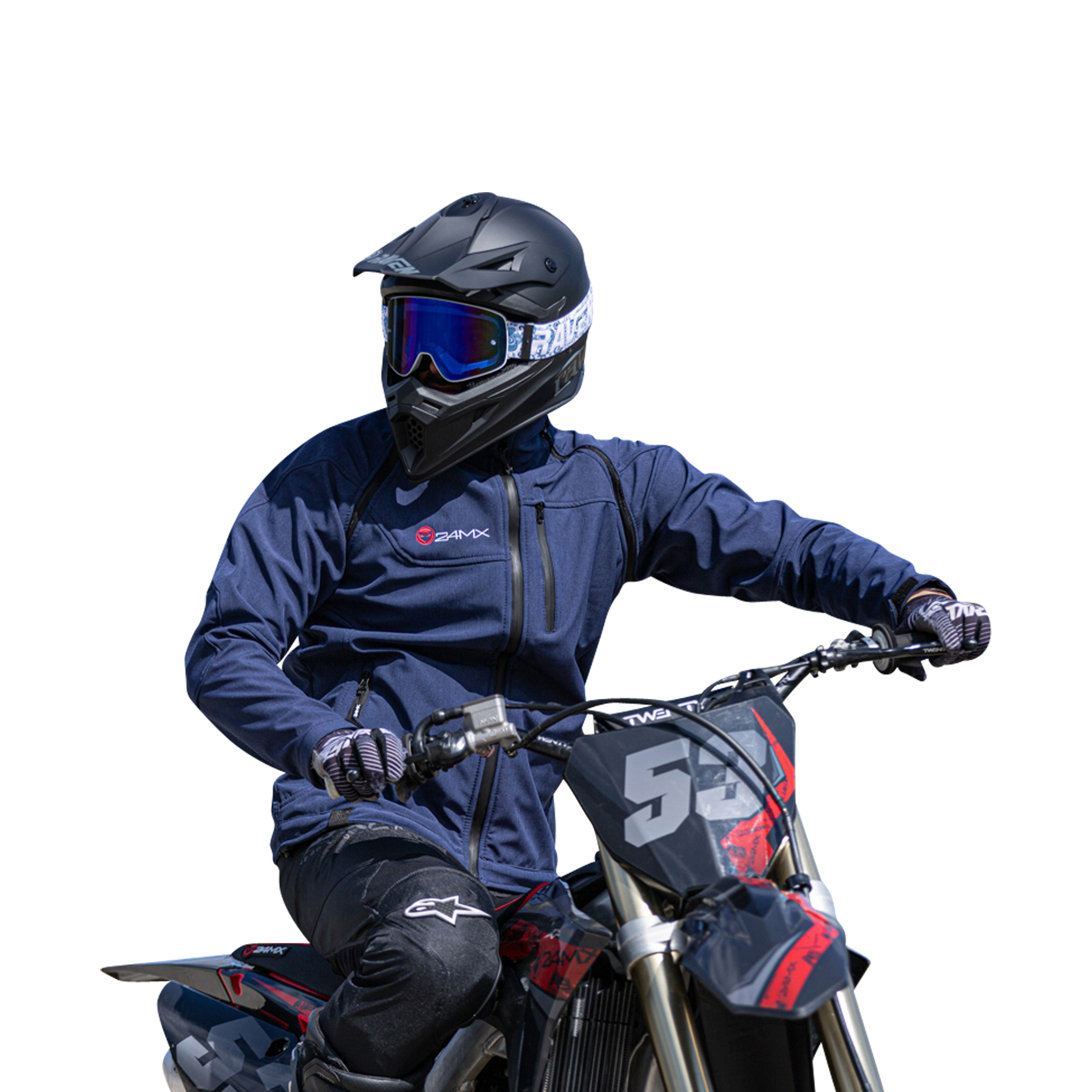 Softshell Jas met Afneembare Mouwen 24MX Team
