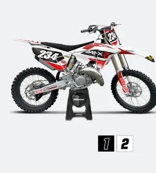 24MX Fantic Competition Decal Kit