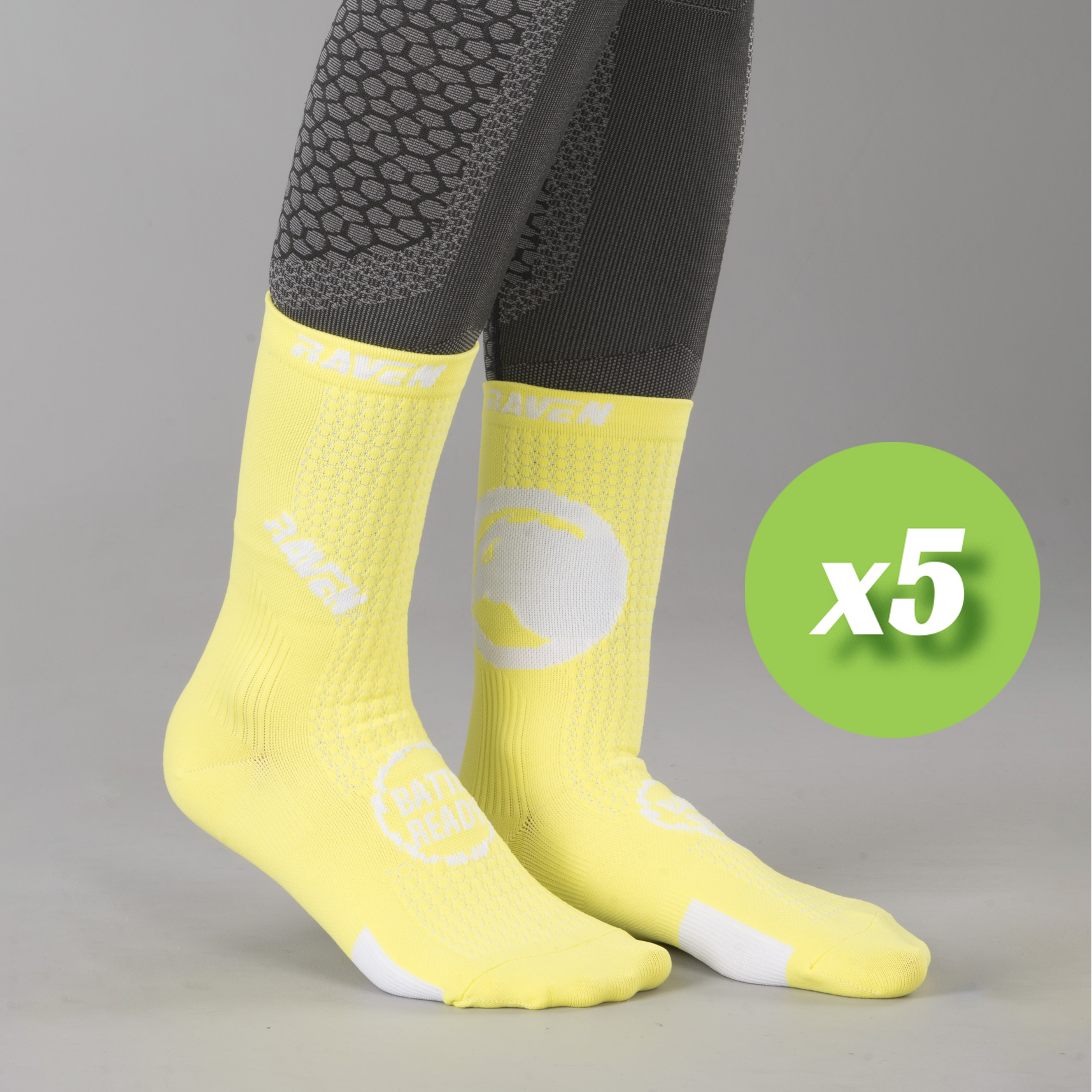 yellow athletic socks