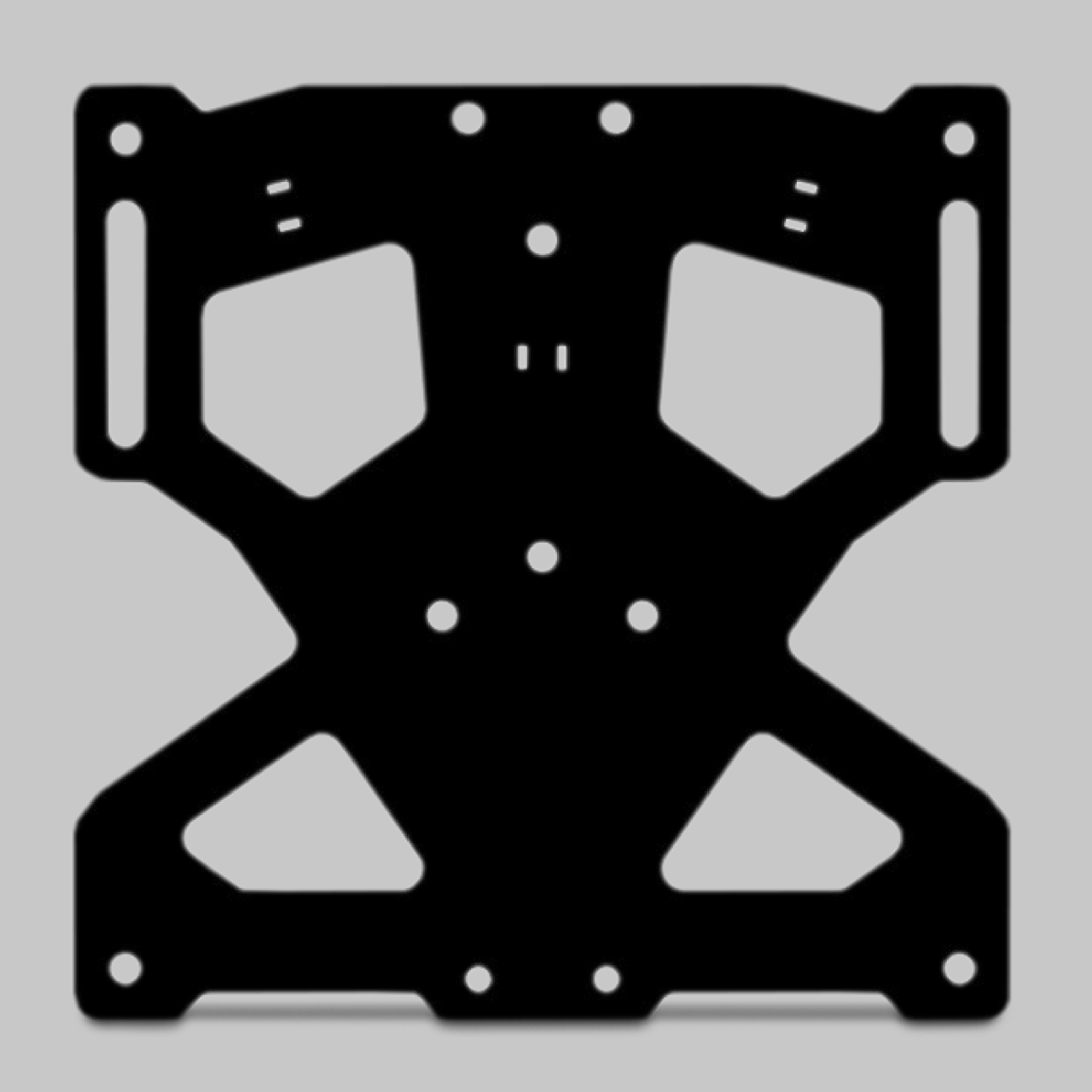 Soporte Matrícula Valter Moto King Negro