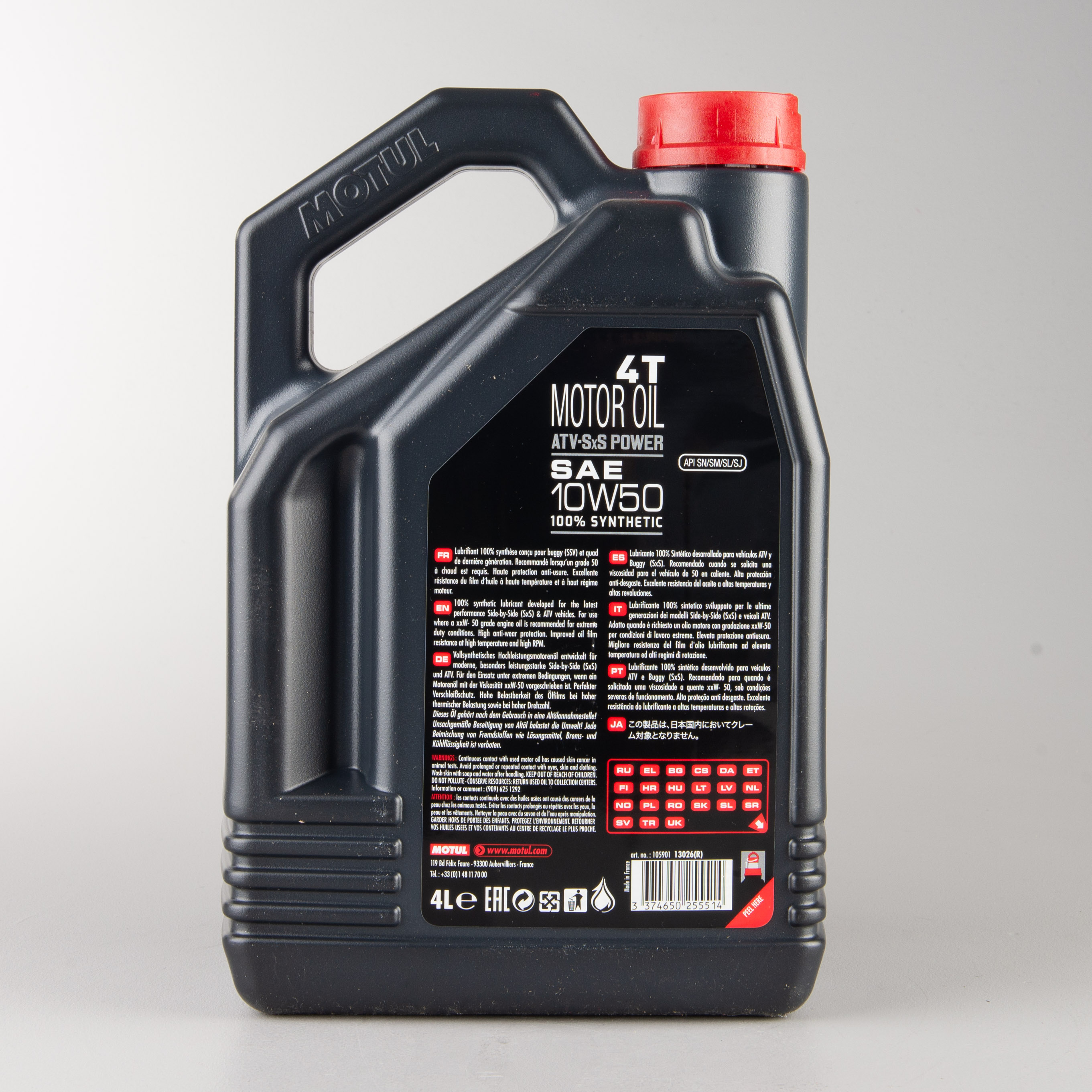 Aceite de Motor Motul 4T Semisintético ATV/SXS Power 10W40 4L