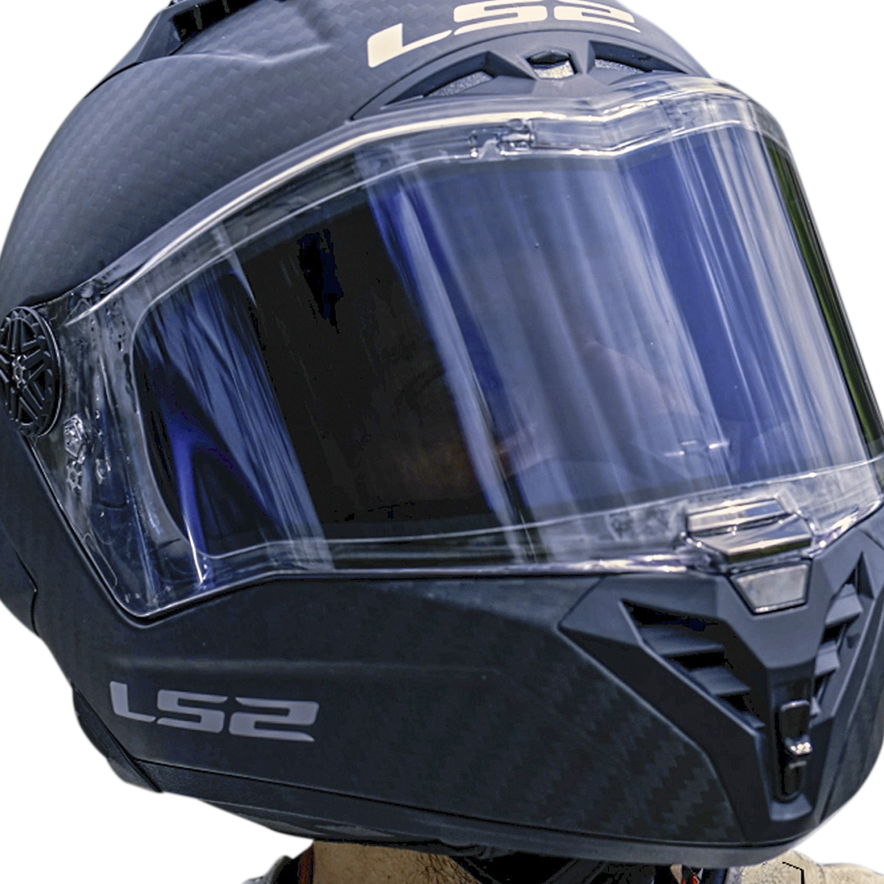 LS2 FF805 Thunder GP Aero+Irid Dynamic Clear Full Face Helmet