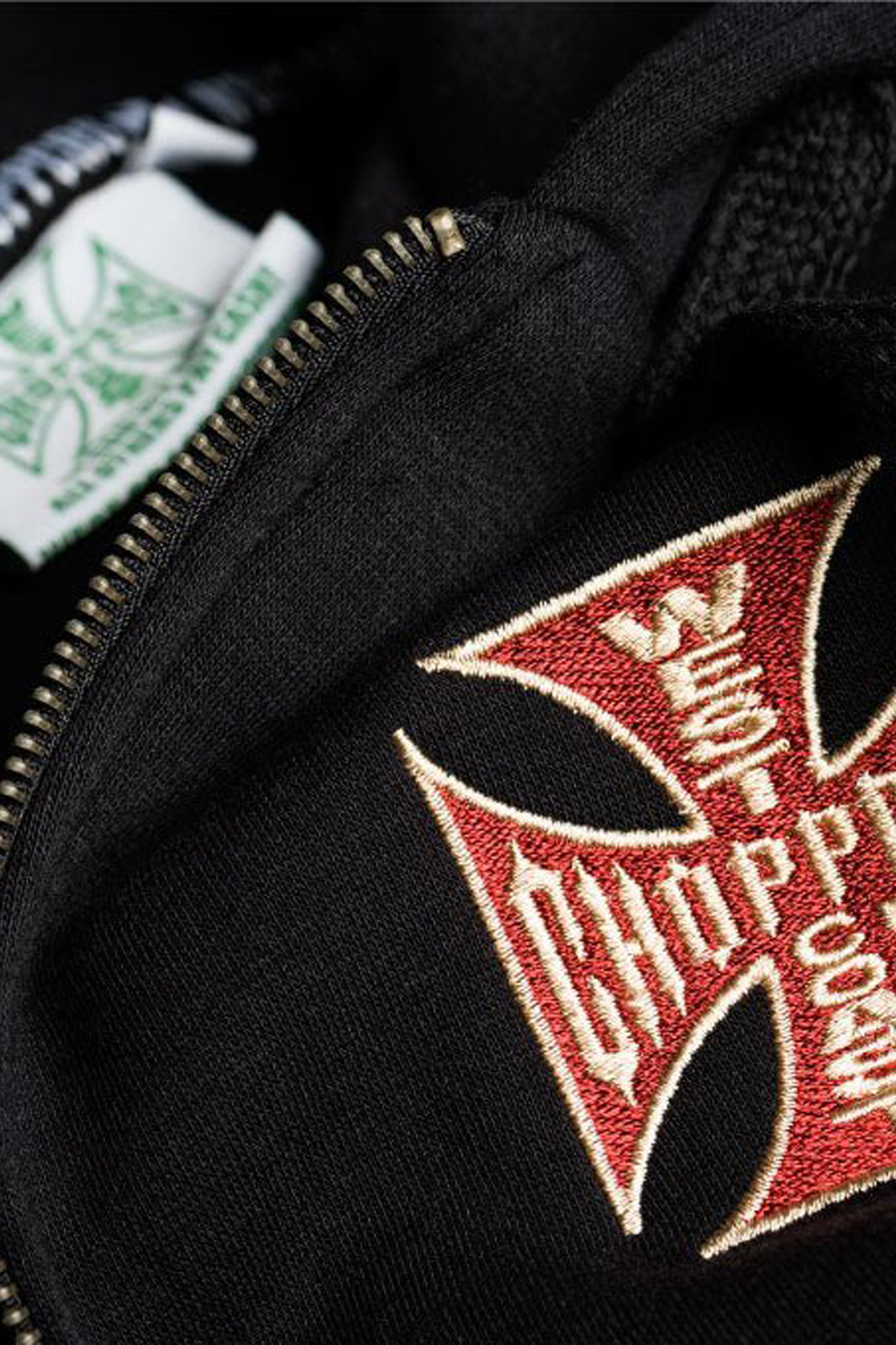 Hoodie Met Rits West Coast Choppers WCC - El Diablo