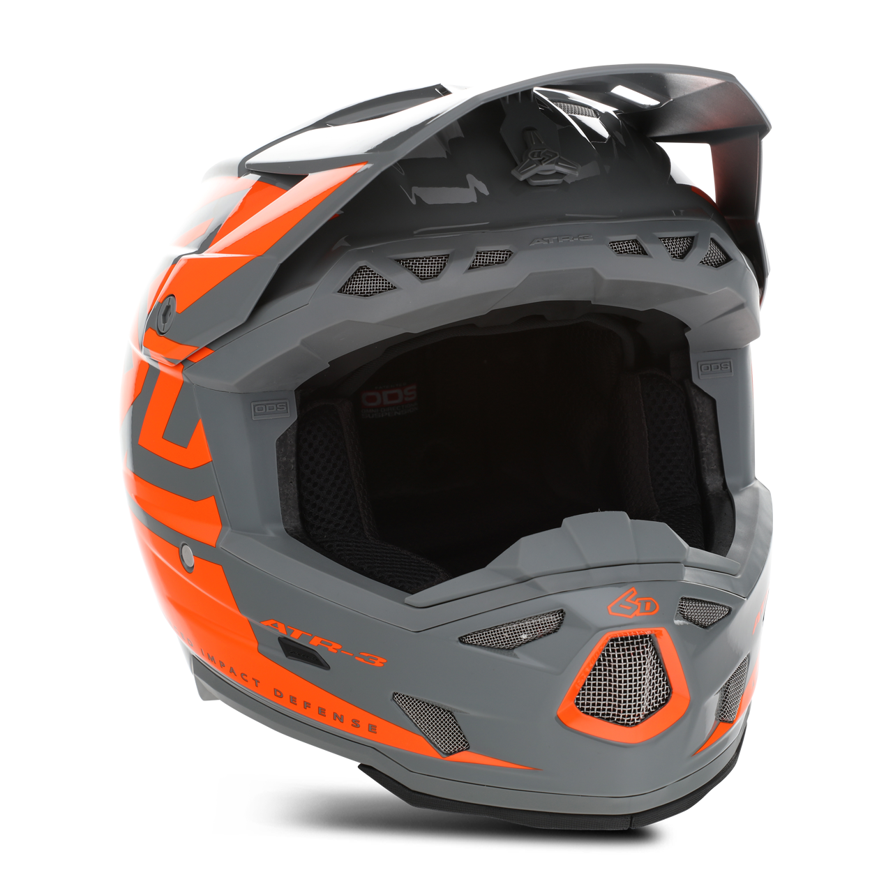 Crosshelm Kinderen 6D ATR-3Y Hex Glanzend