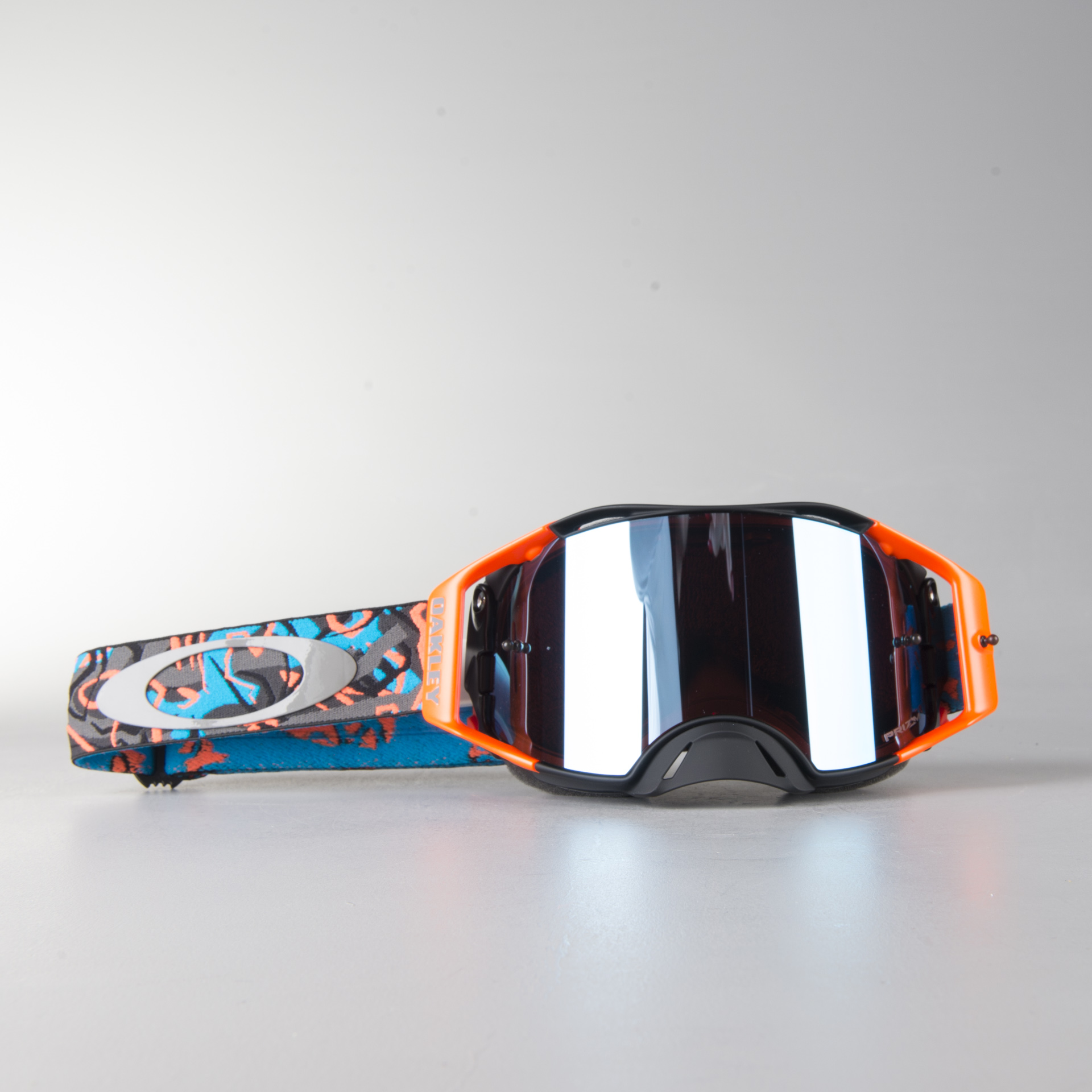 Masque Cross Oakley Airbrake Camo Vine Night Orange Bleu Masque Oakley Airbrake MX Camo Vine Night Orange Bleu Bleu
