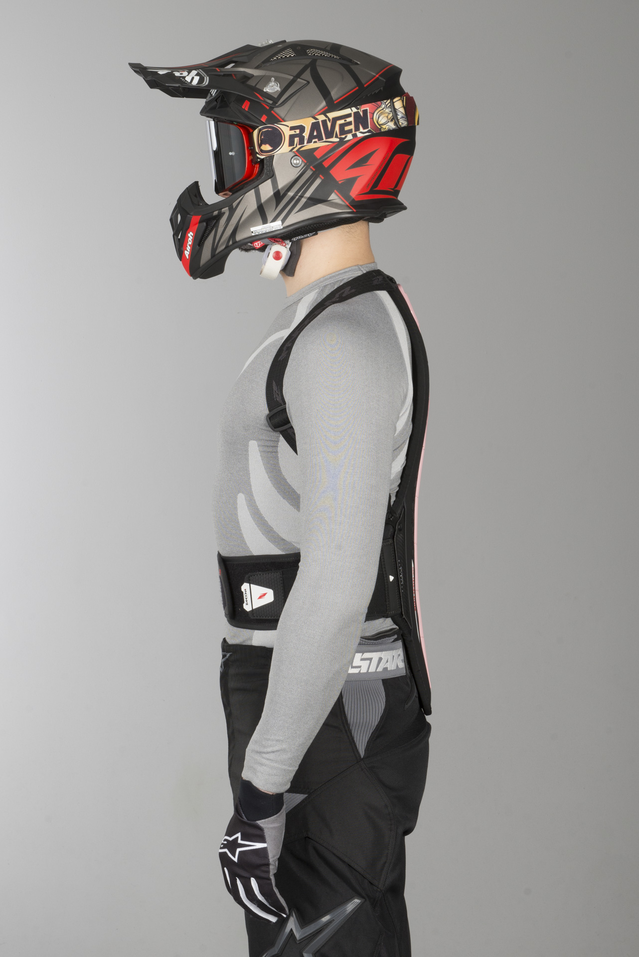 Zandonà Hybrid Pro x8 Back Protector Pink
