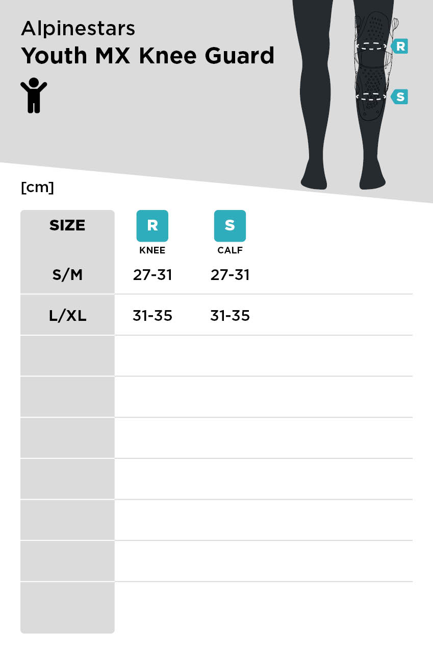 Alpinestars Youth Size Chart