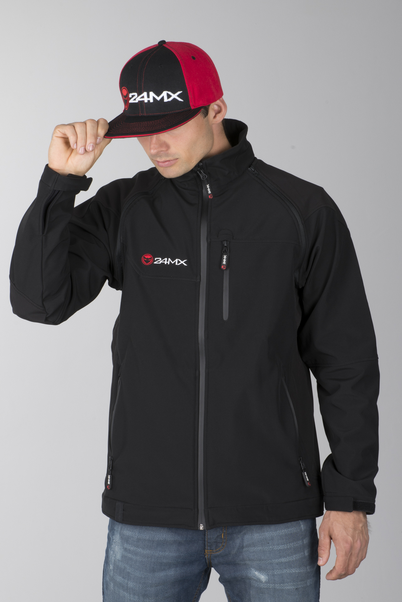 Softshell Jas met Afneembare Mouwen 24MX Team