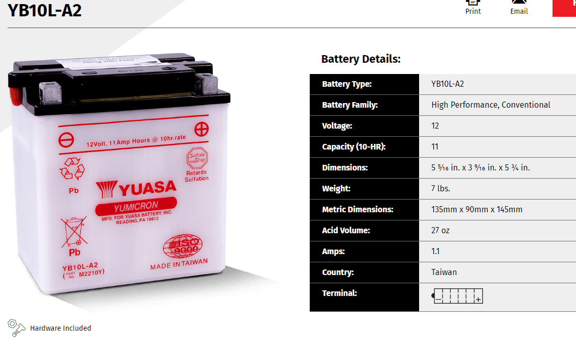 Yuasa Yumicron Motorcycle Battery– Search by bike