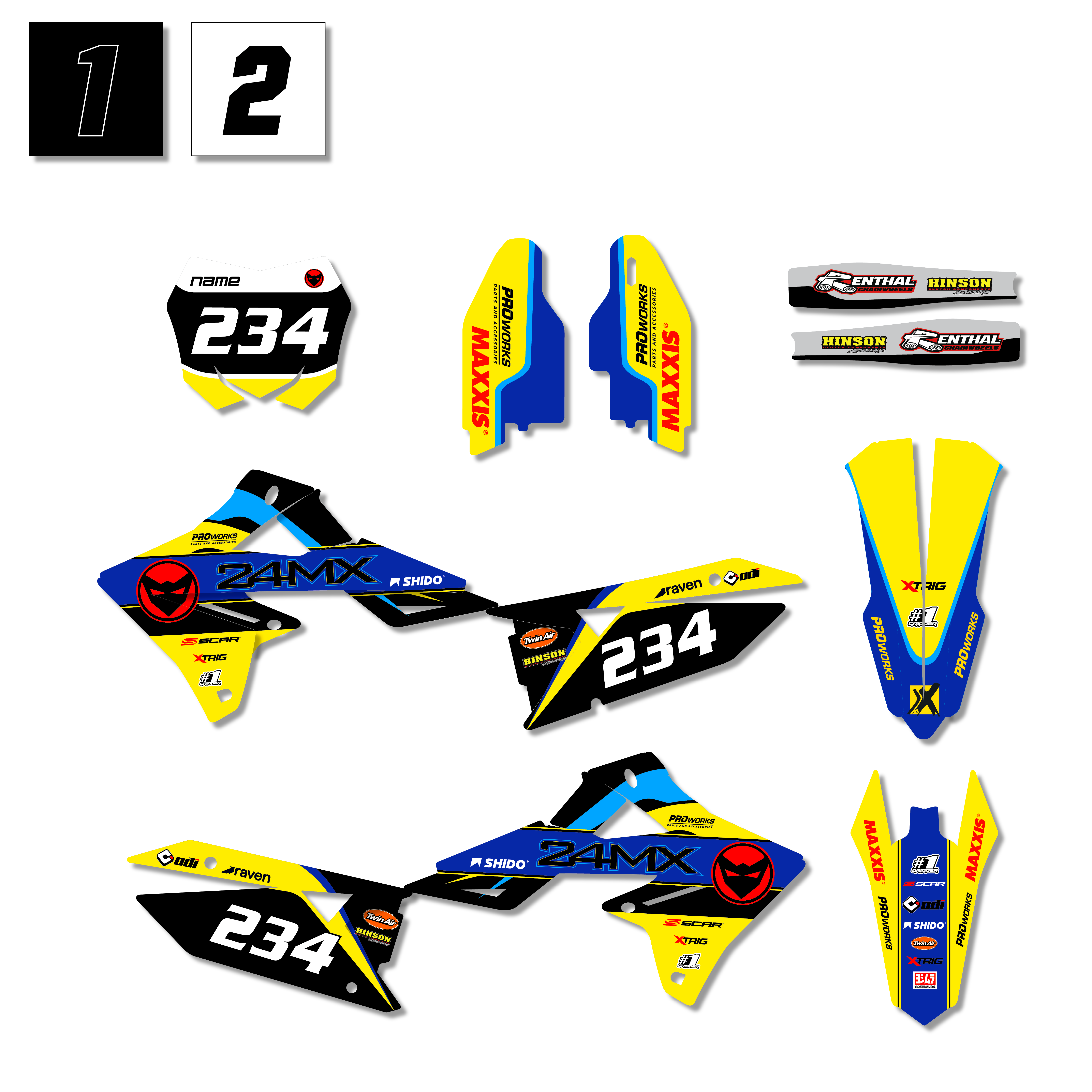 Stickerset 24MX Suzuki Rapid