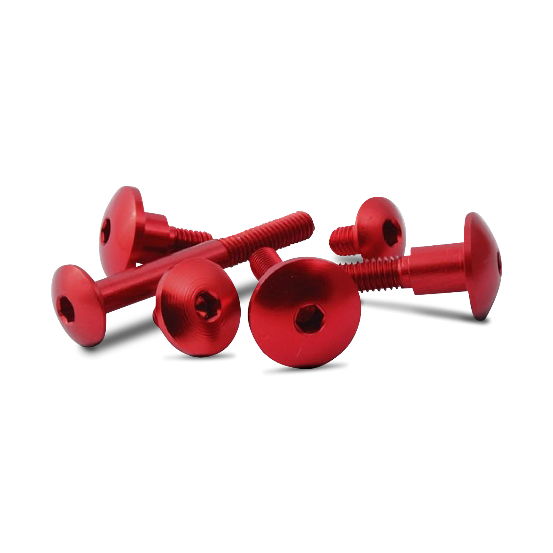 Tornillos con Cabeza Hexagonal Valter Moto R4.8 M6 Rojos