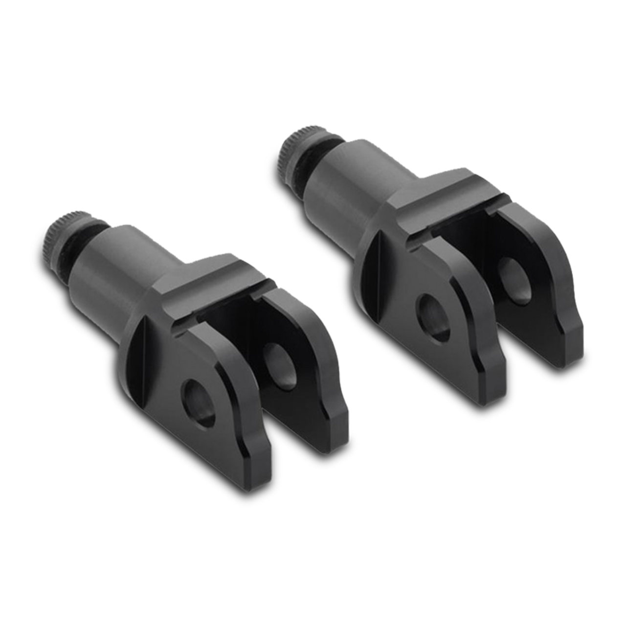 Montageset voor Voetsteunen Rizoma Zwart 18 mm