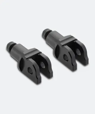 Montageset voor Voetsteunen Rizoma Zwart 18 mm