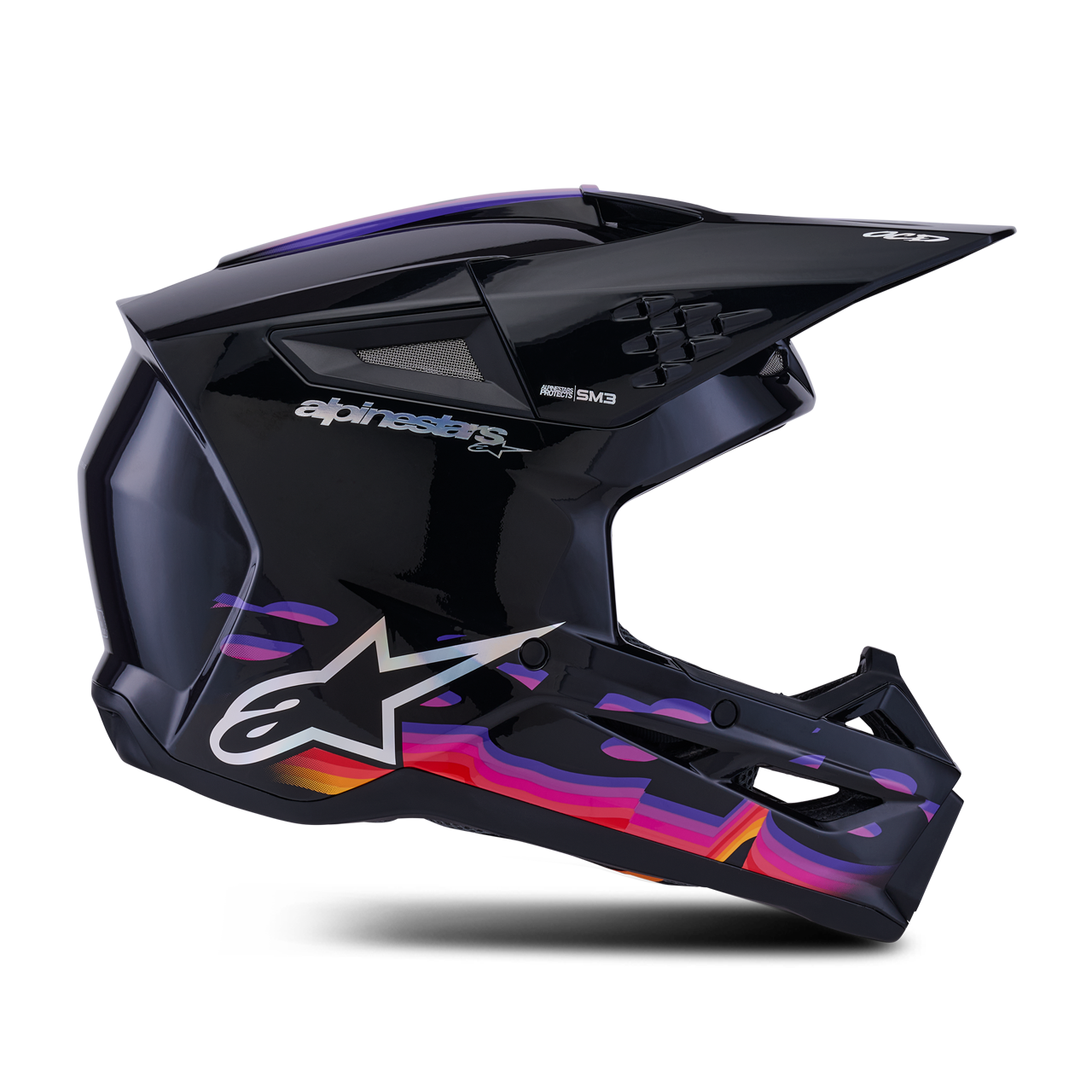 Casco MX Alpinestars SM3 Force Glossy